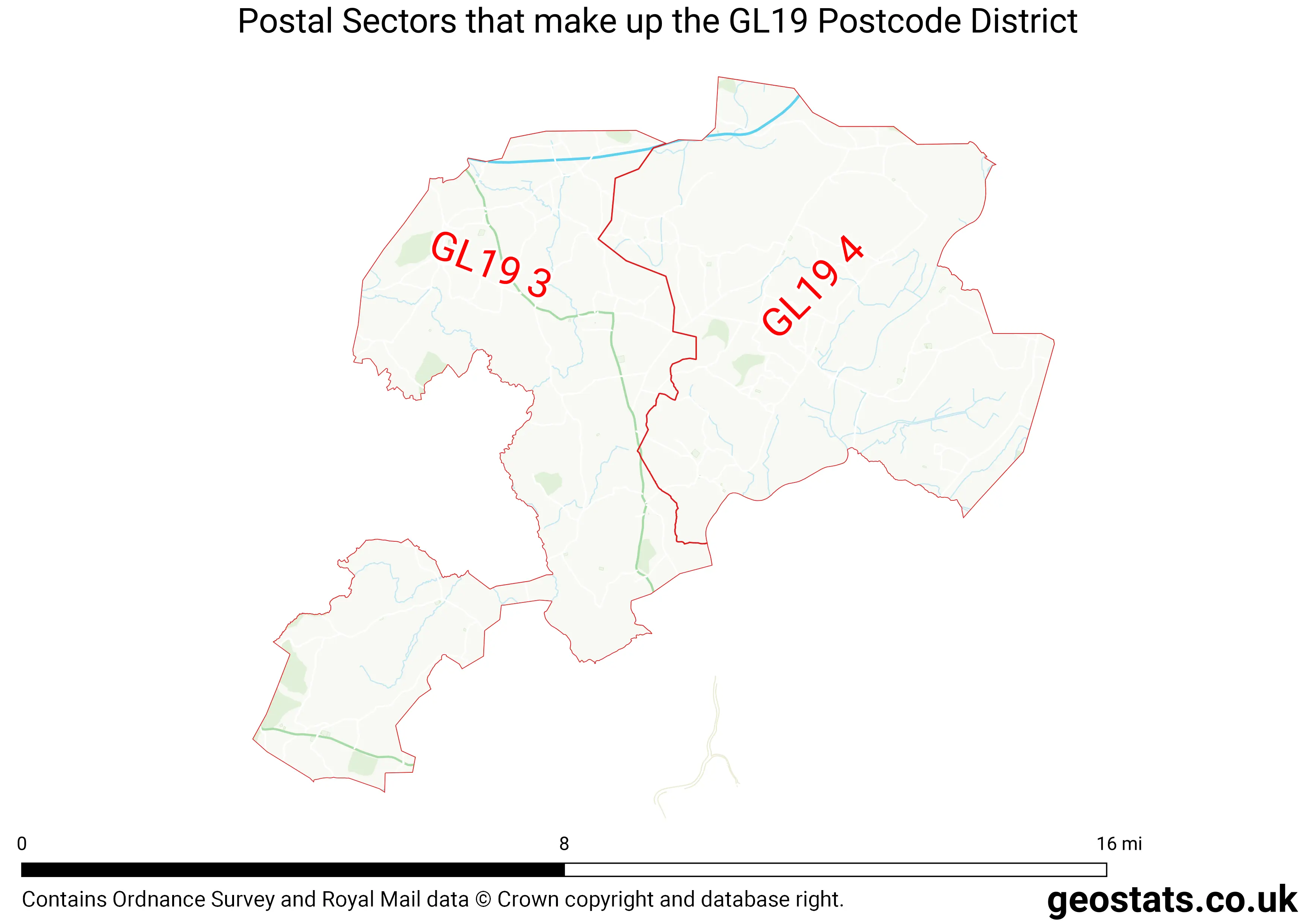 Map of the GL19  District