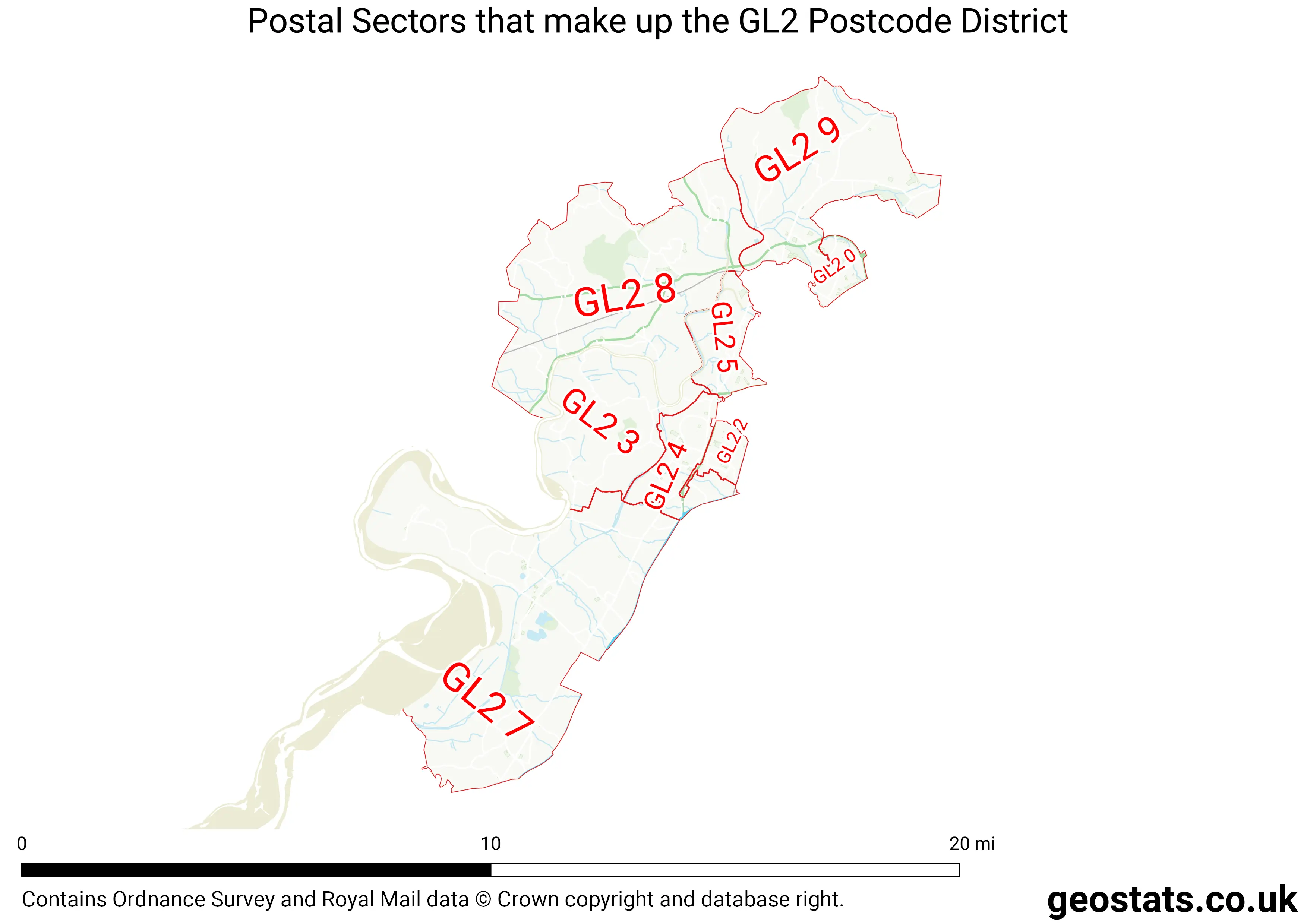 Map of the GL2  District