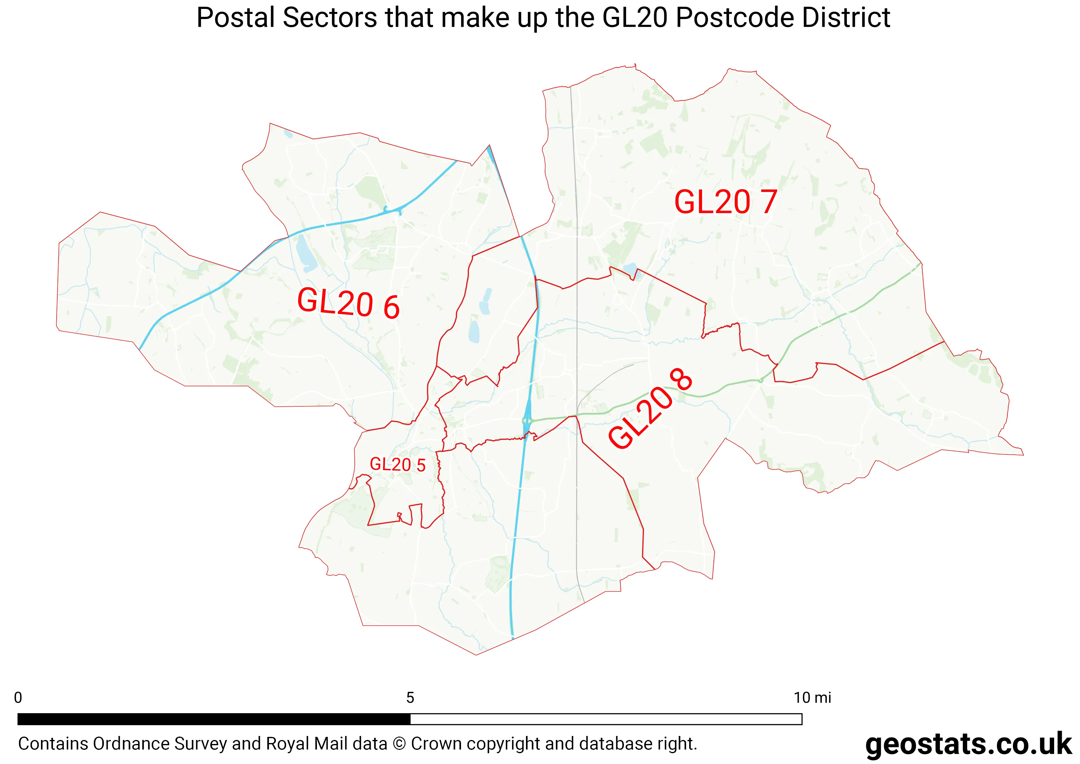 Map of the GL20  District