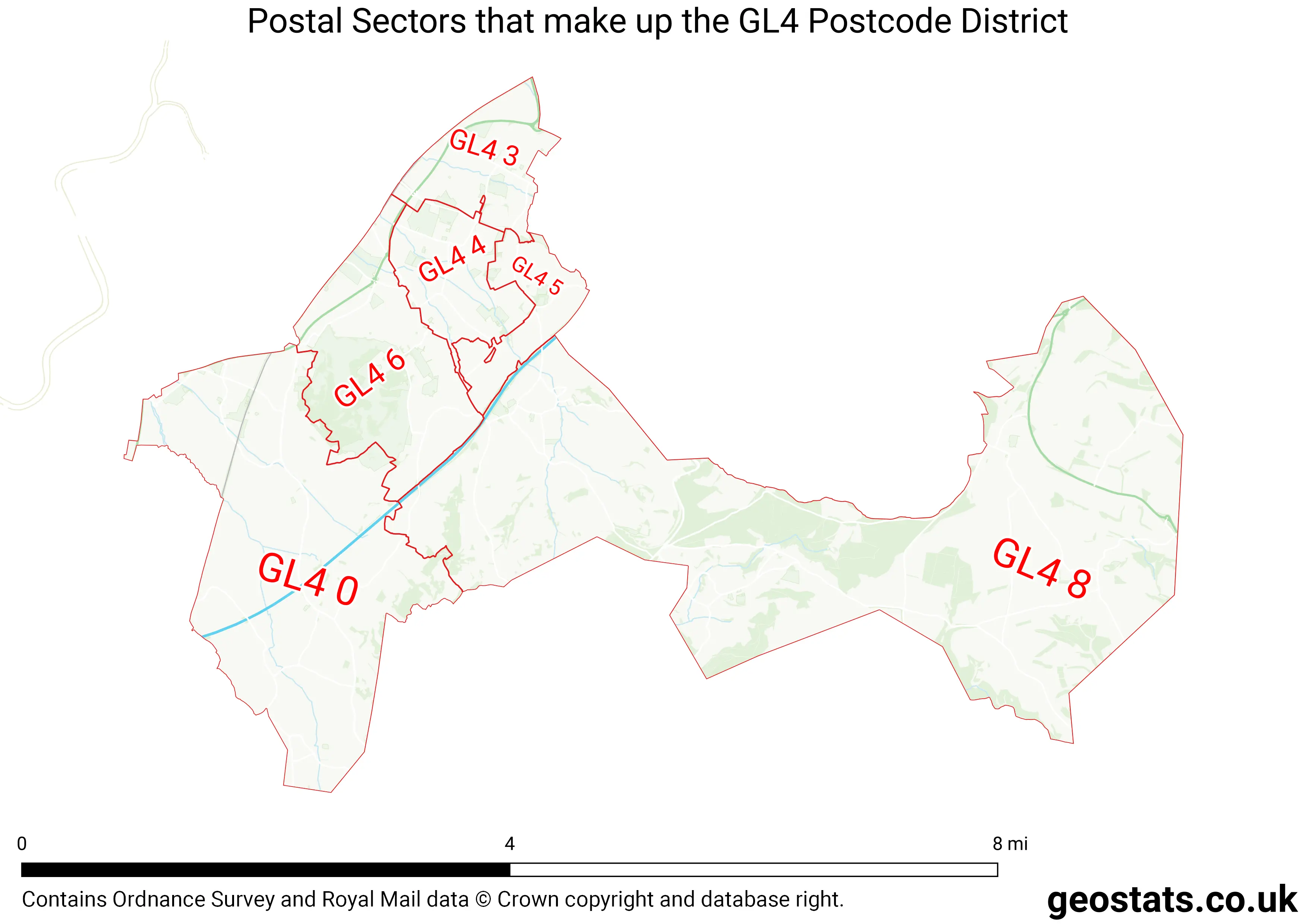 Map of the GL4  District