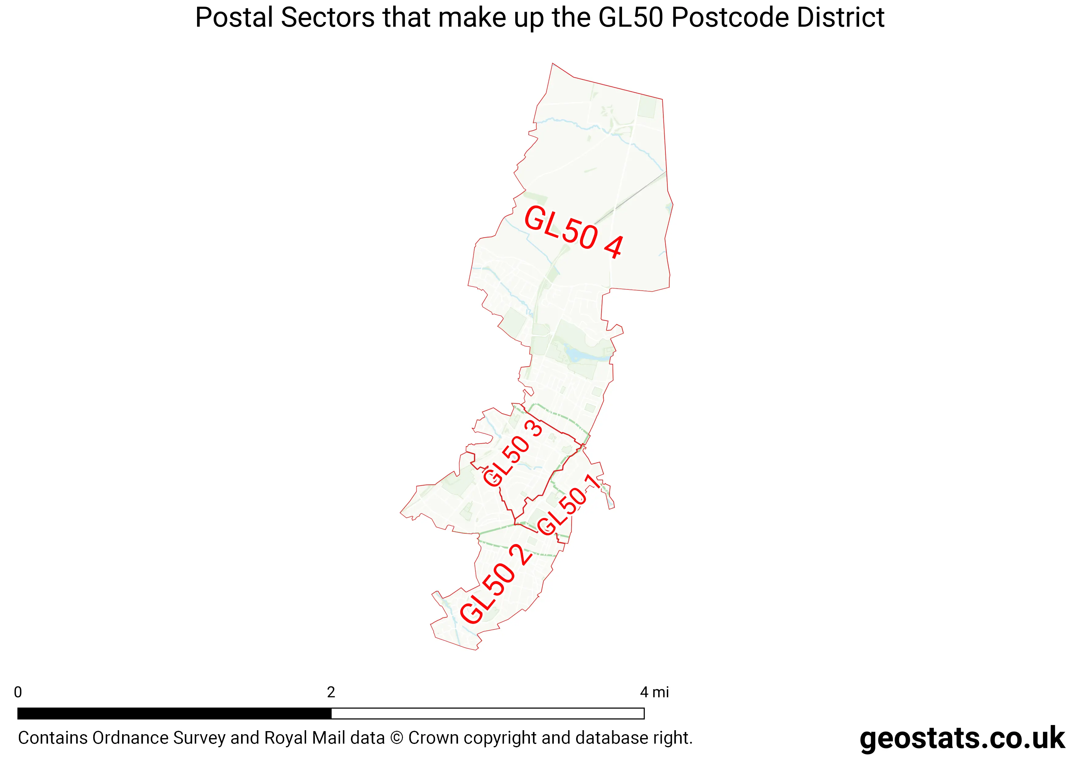 Map of the GL50  District