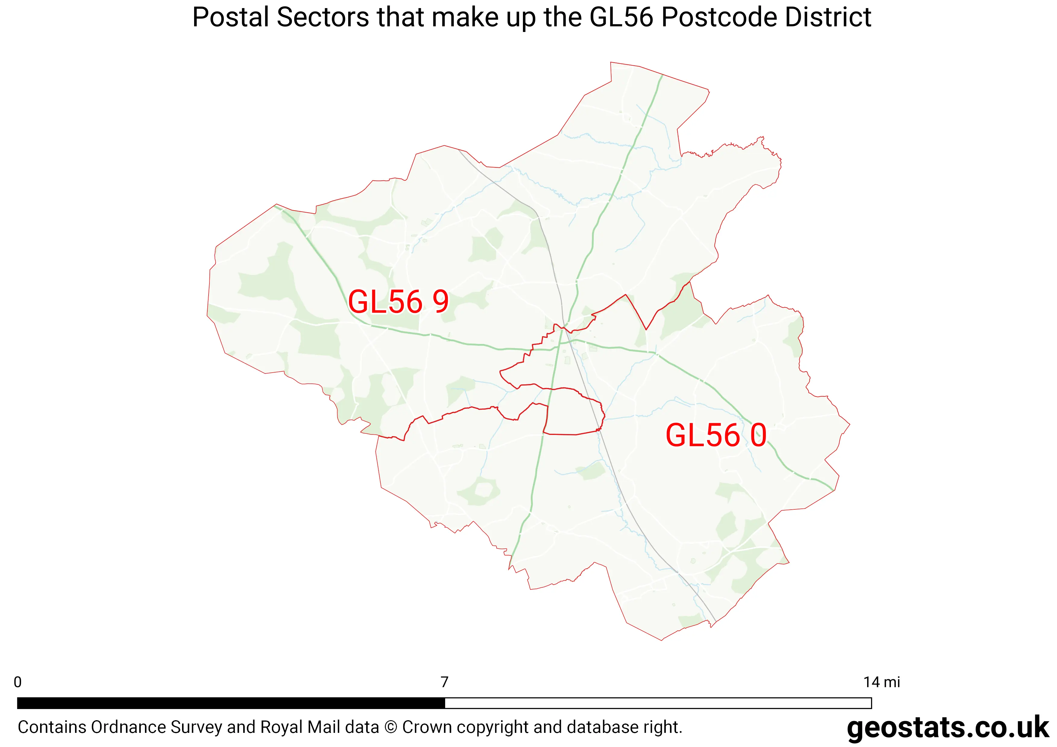 Map of the GL56  District