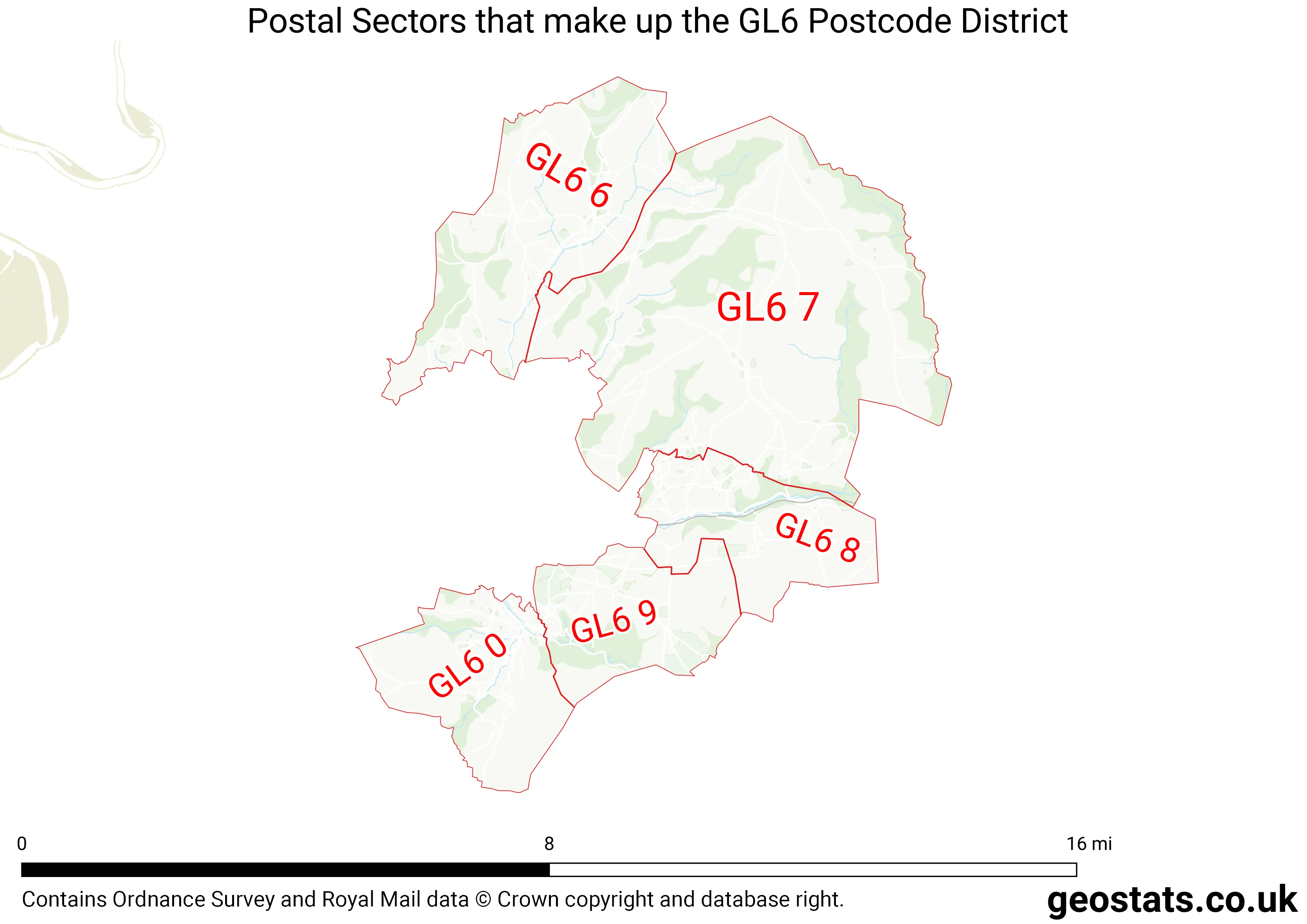Map of the GL6  District