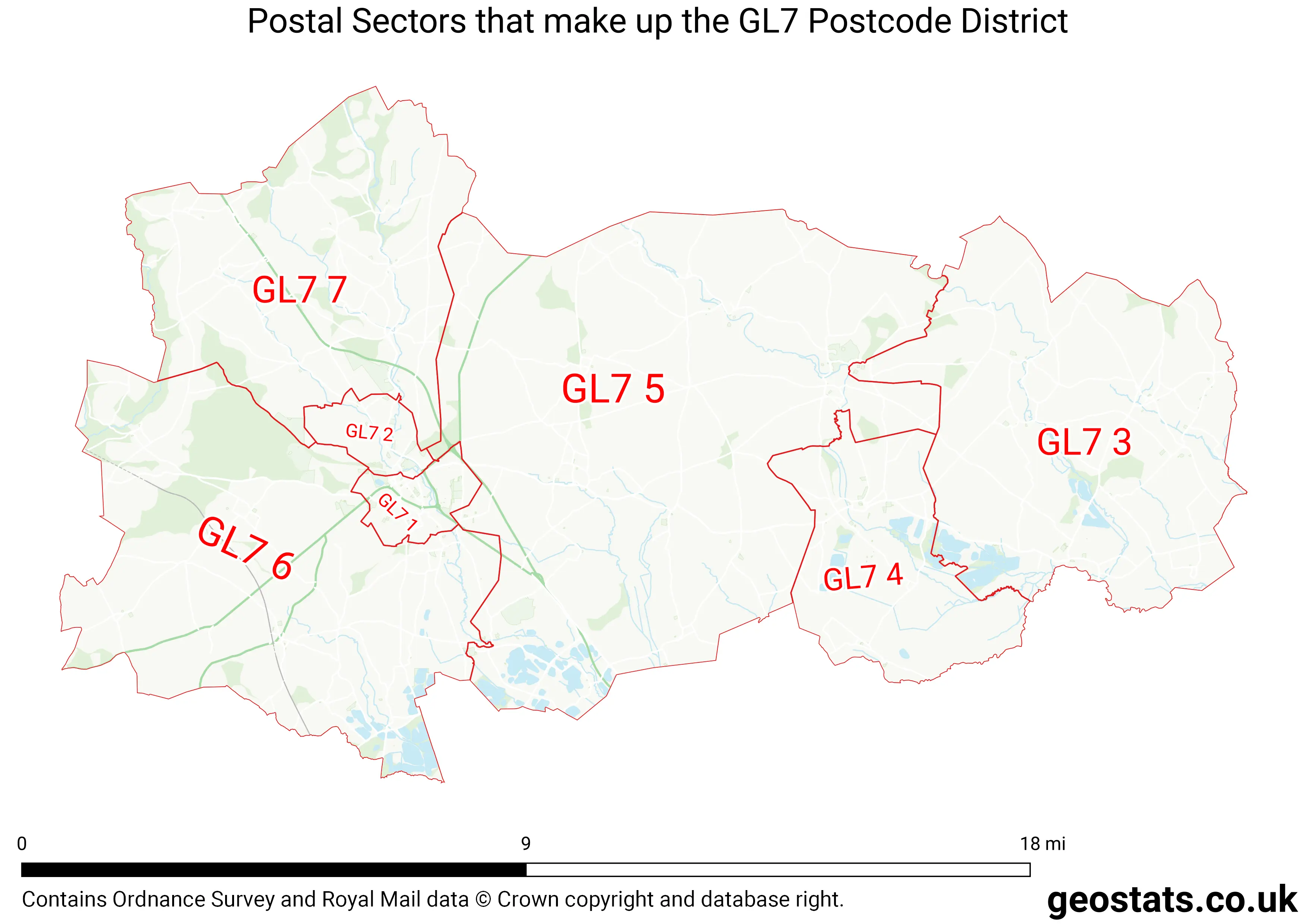 Map of the GL7  District