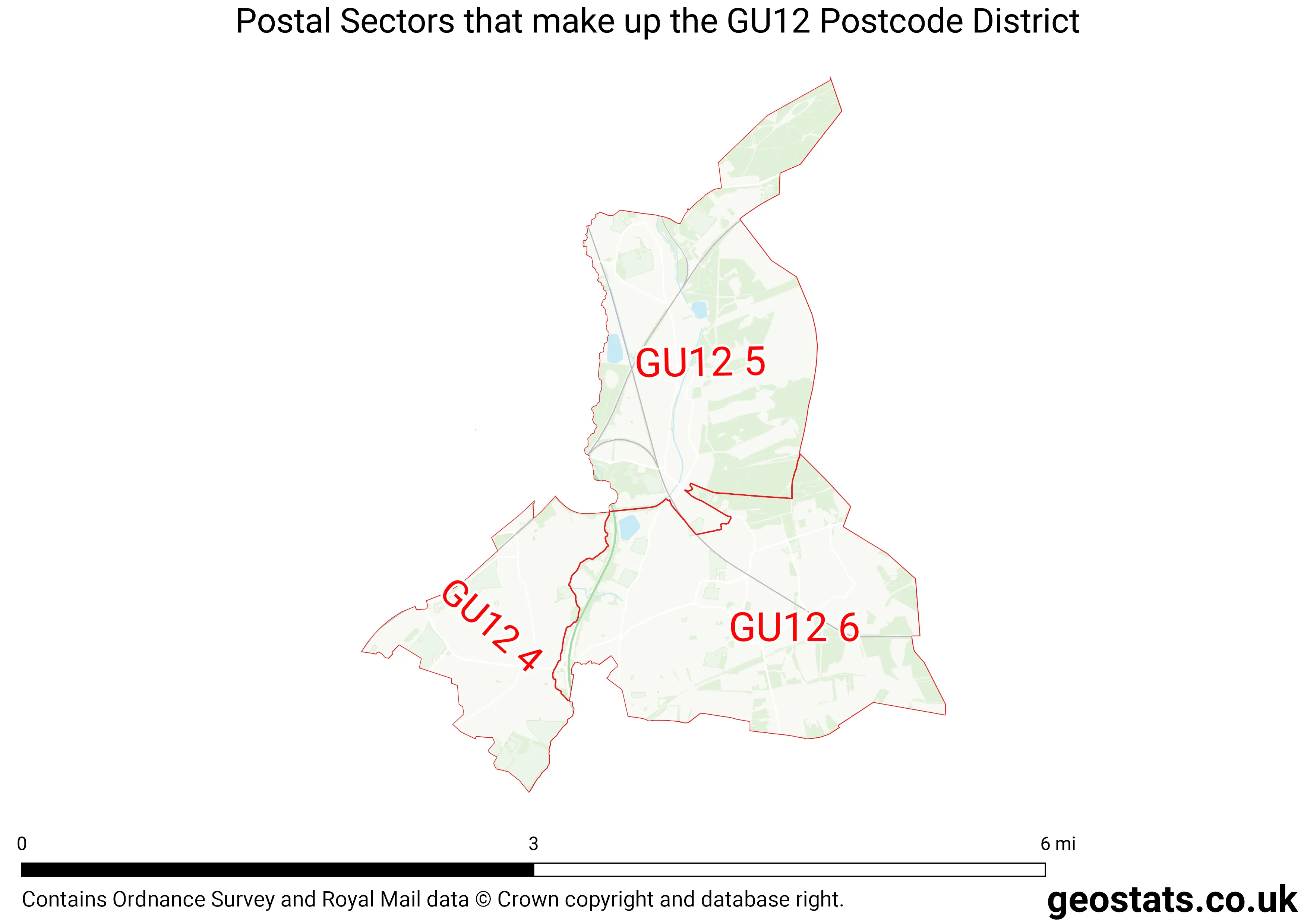 Map of the GU12  District