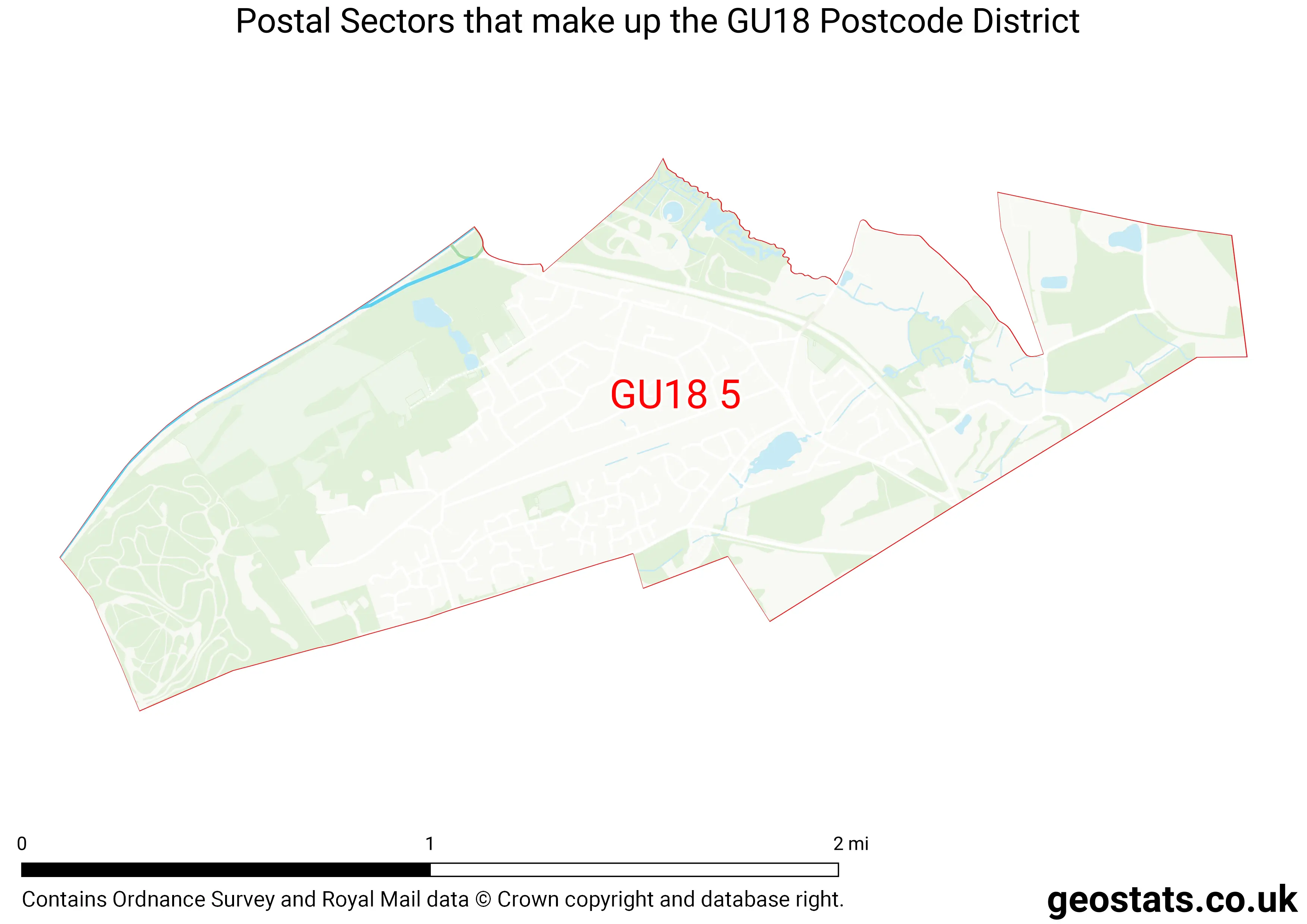 Map of the GU18  District