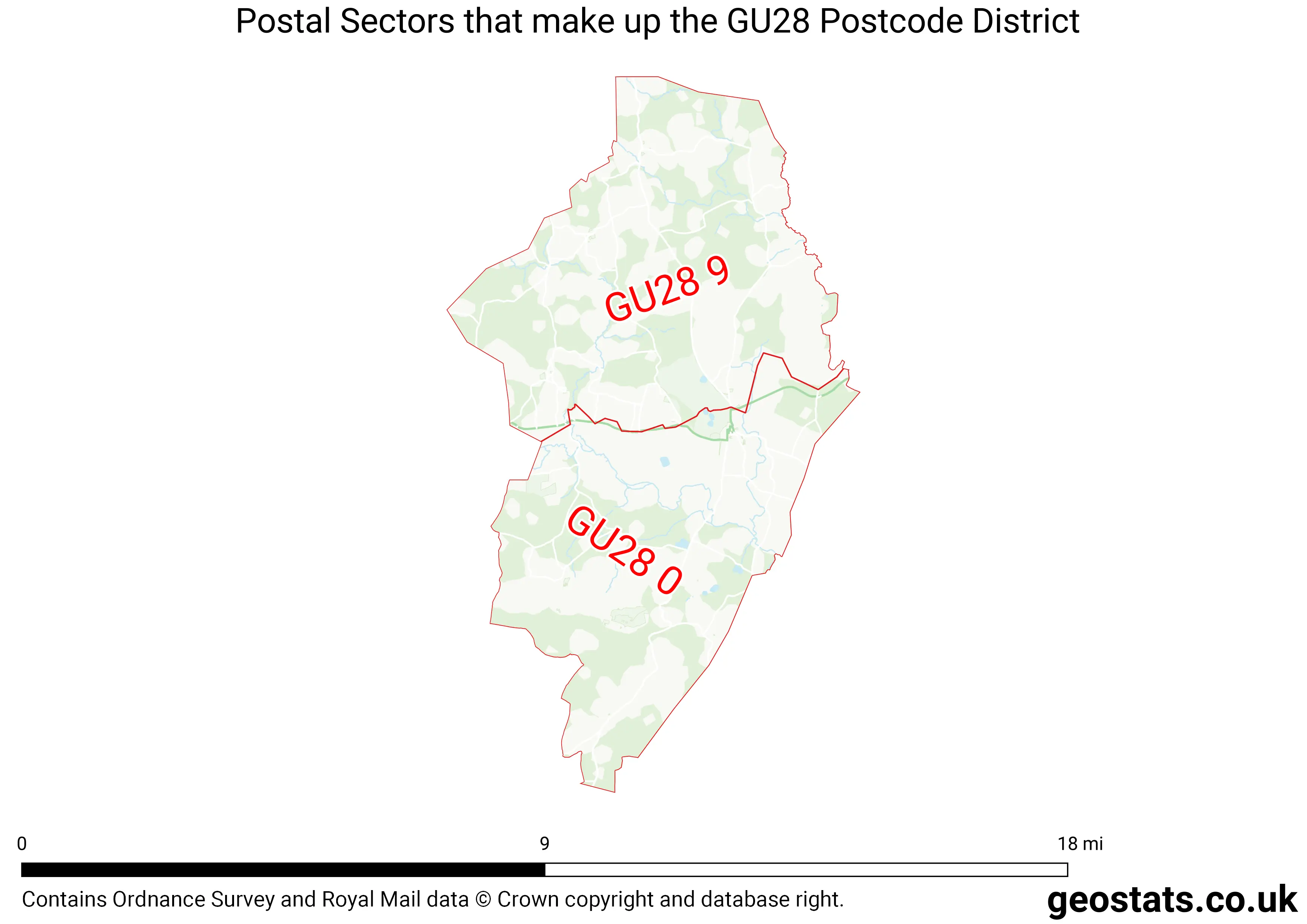Map of the GU28  District