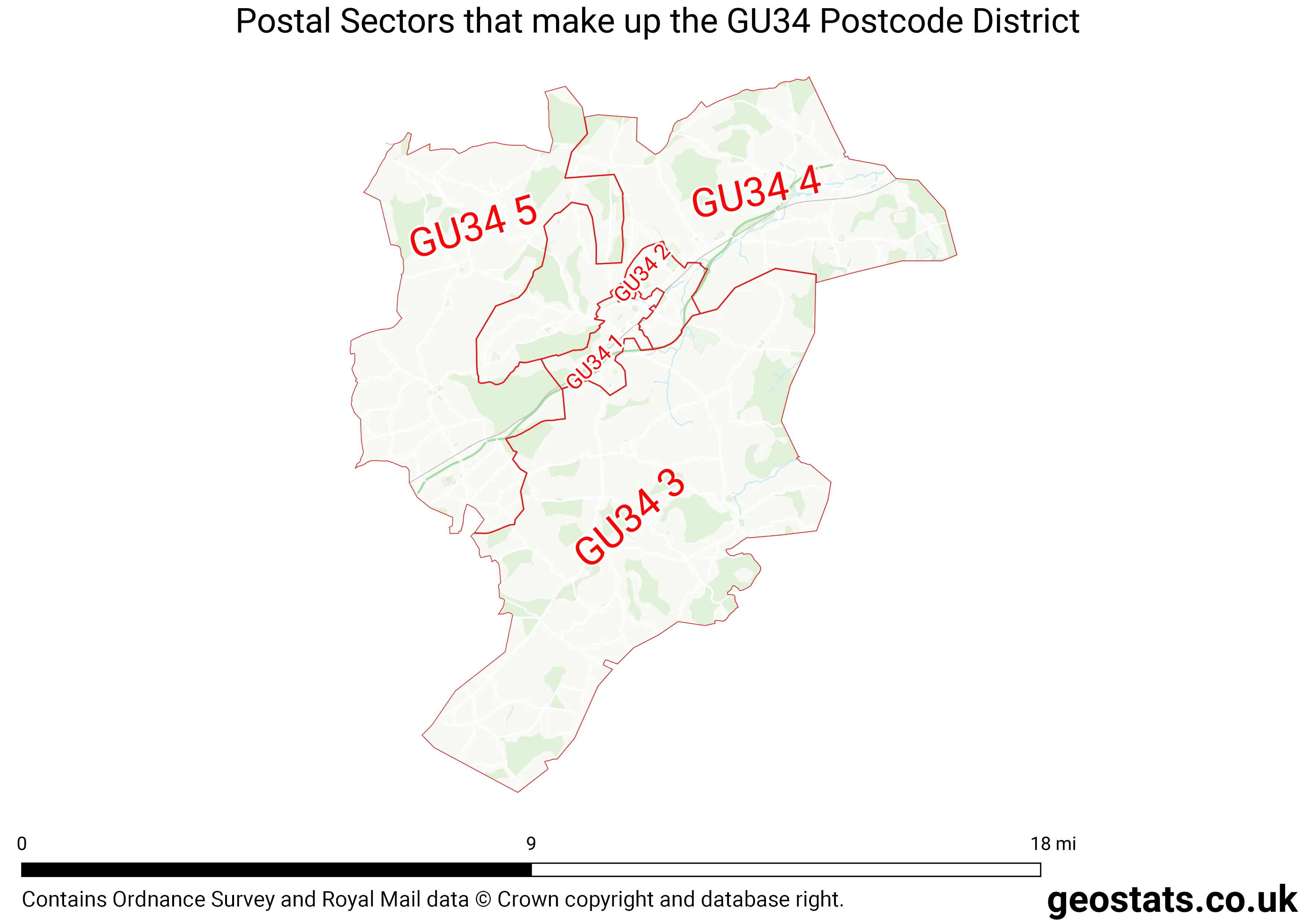Map of the GU34  District