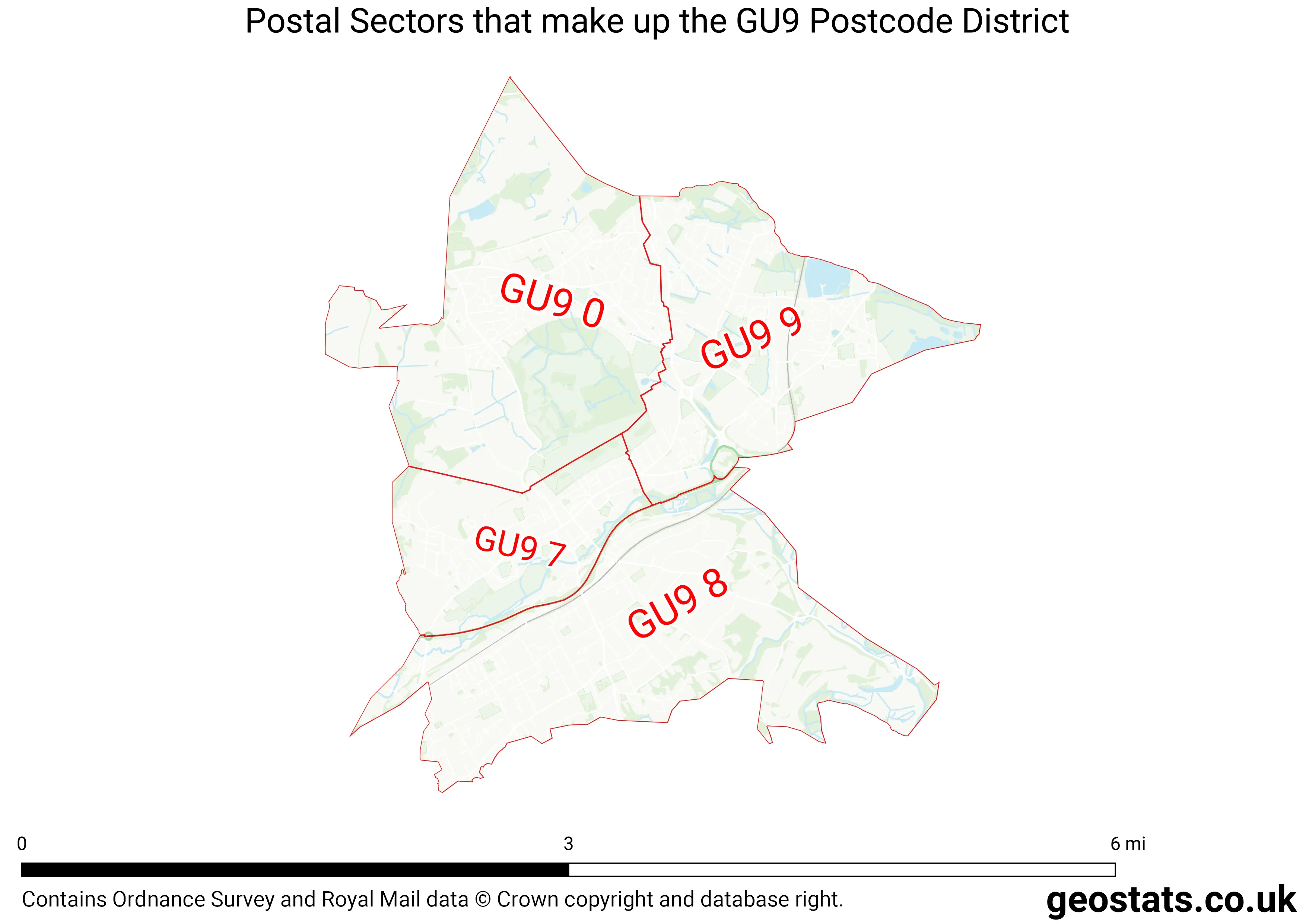 Map of the GU9  District