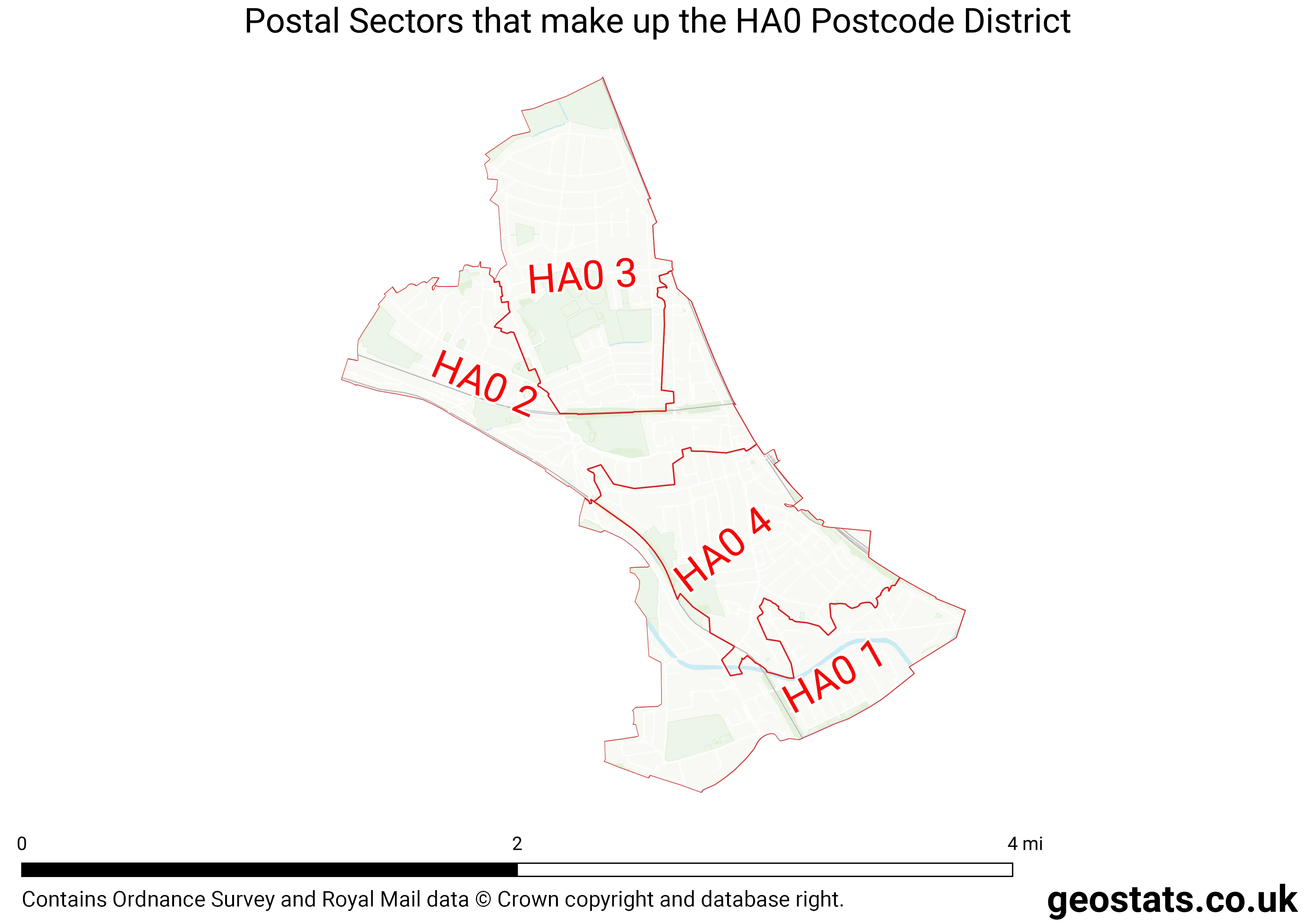 Map of the HA0  District