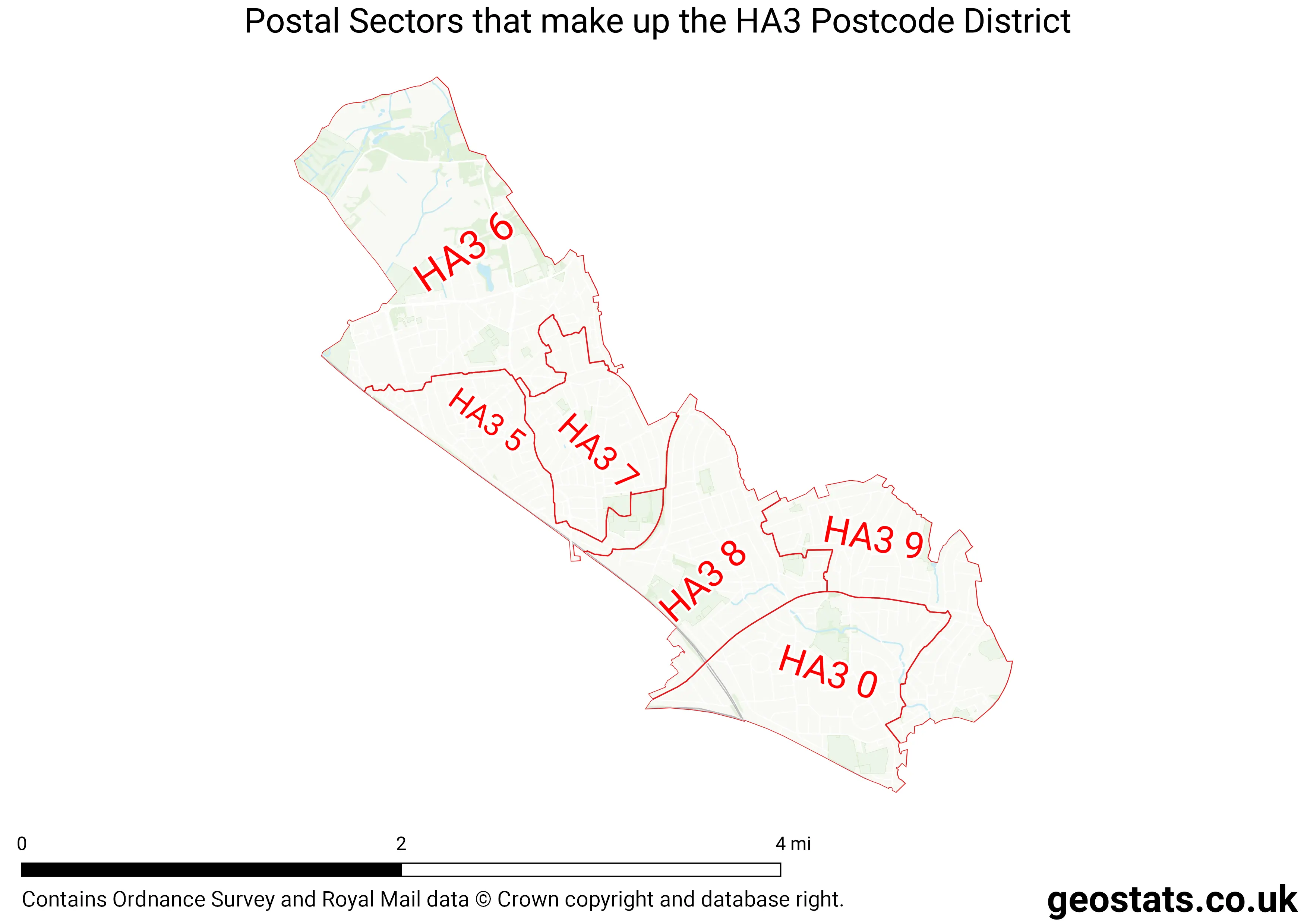 Map of the HA3  District