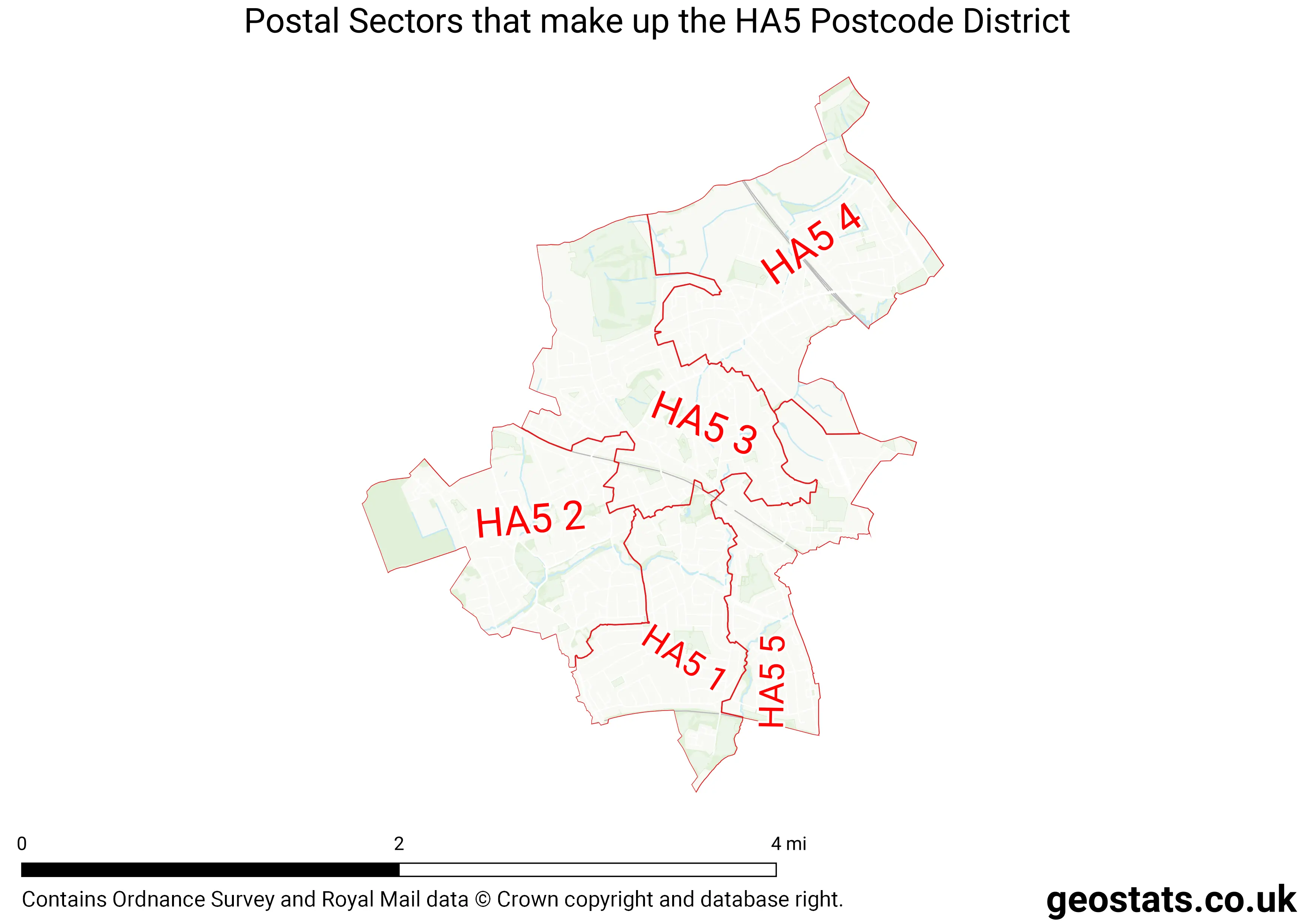 Map of the HA5  District