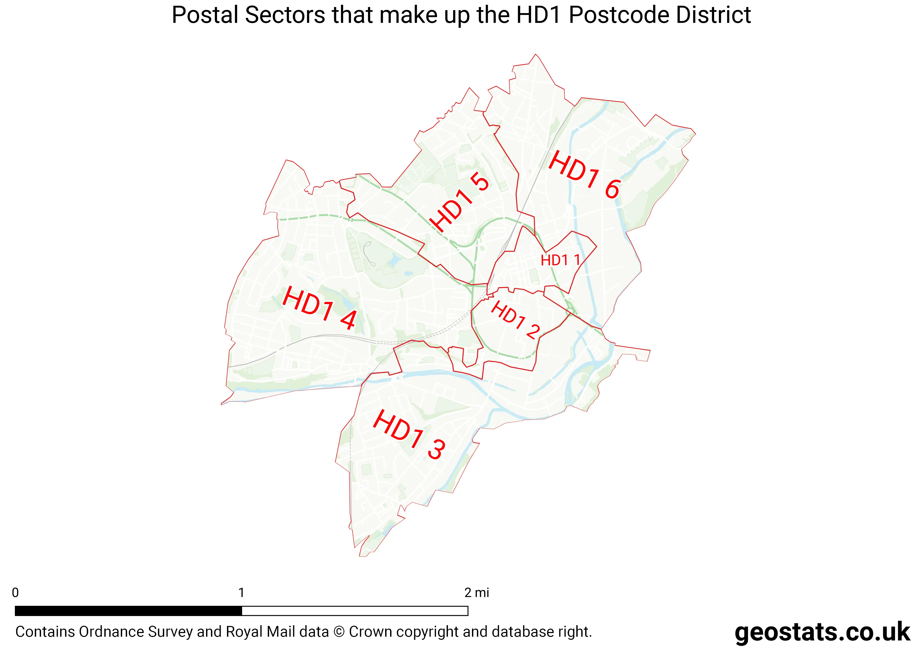 Map of the HD1  District