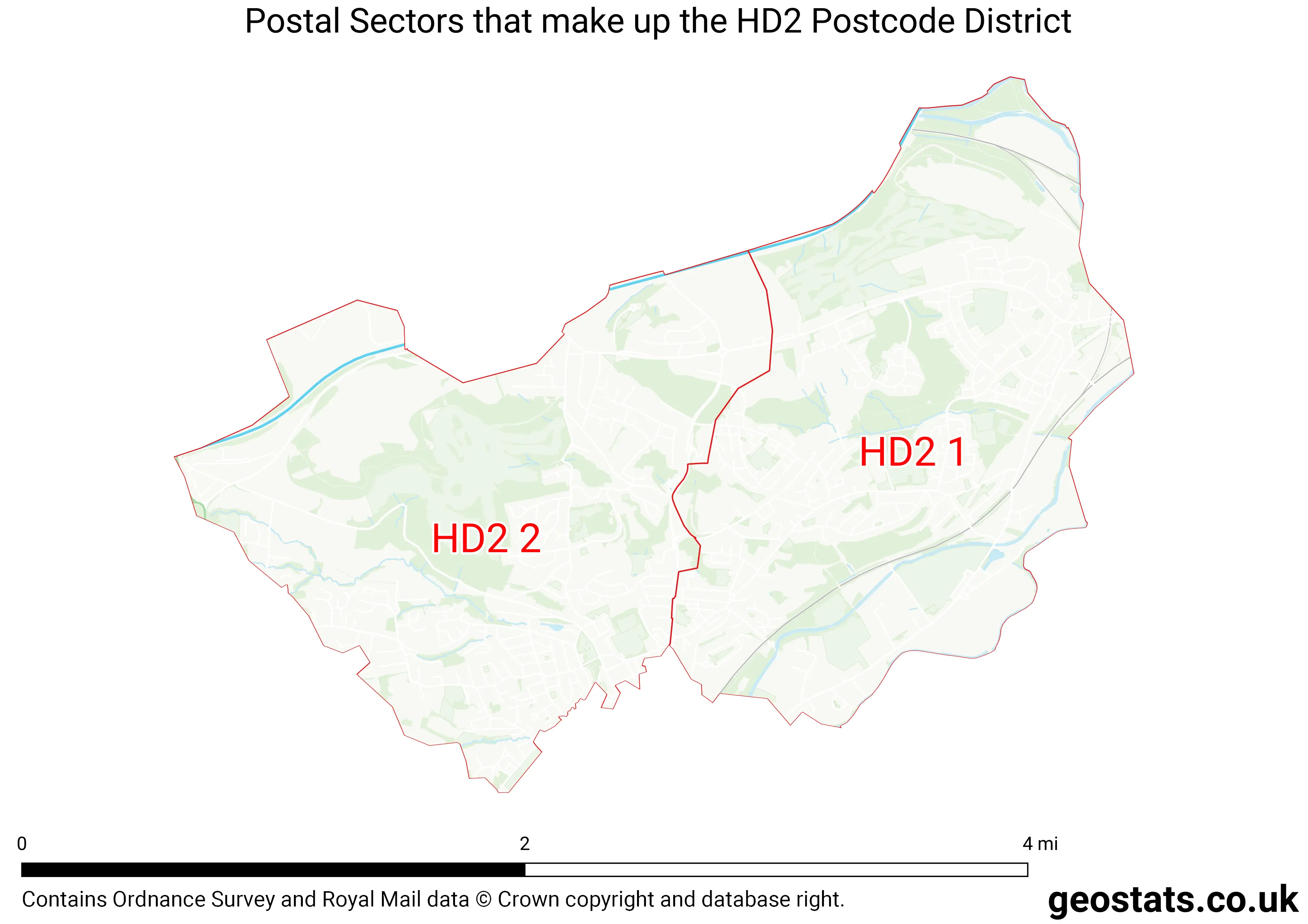Map of the HD2  District
