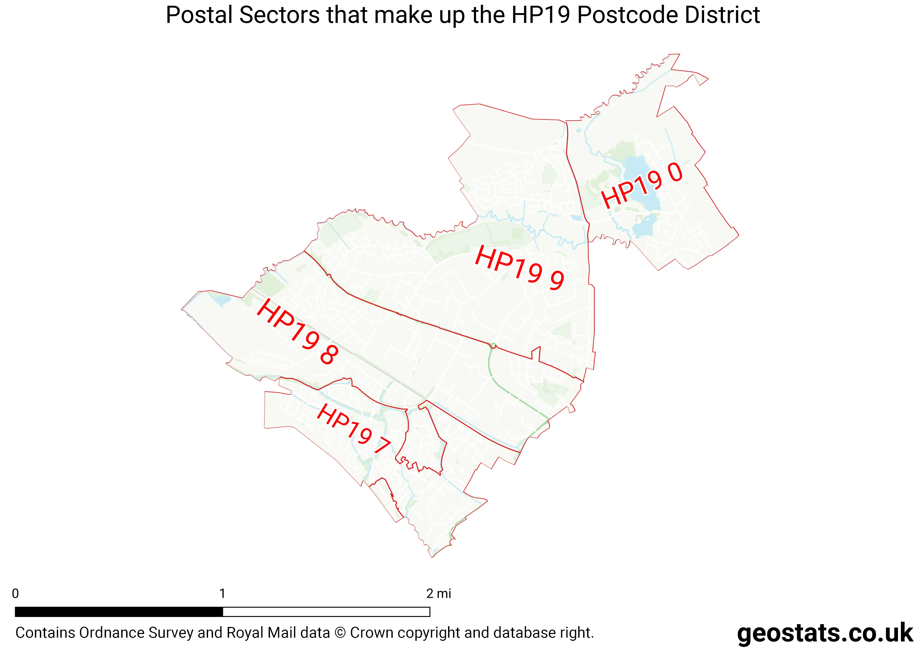 Map of the HP19  District