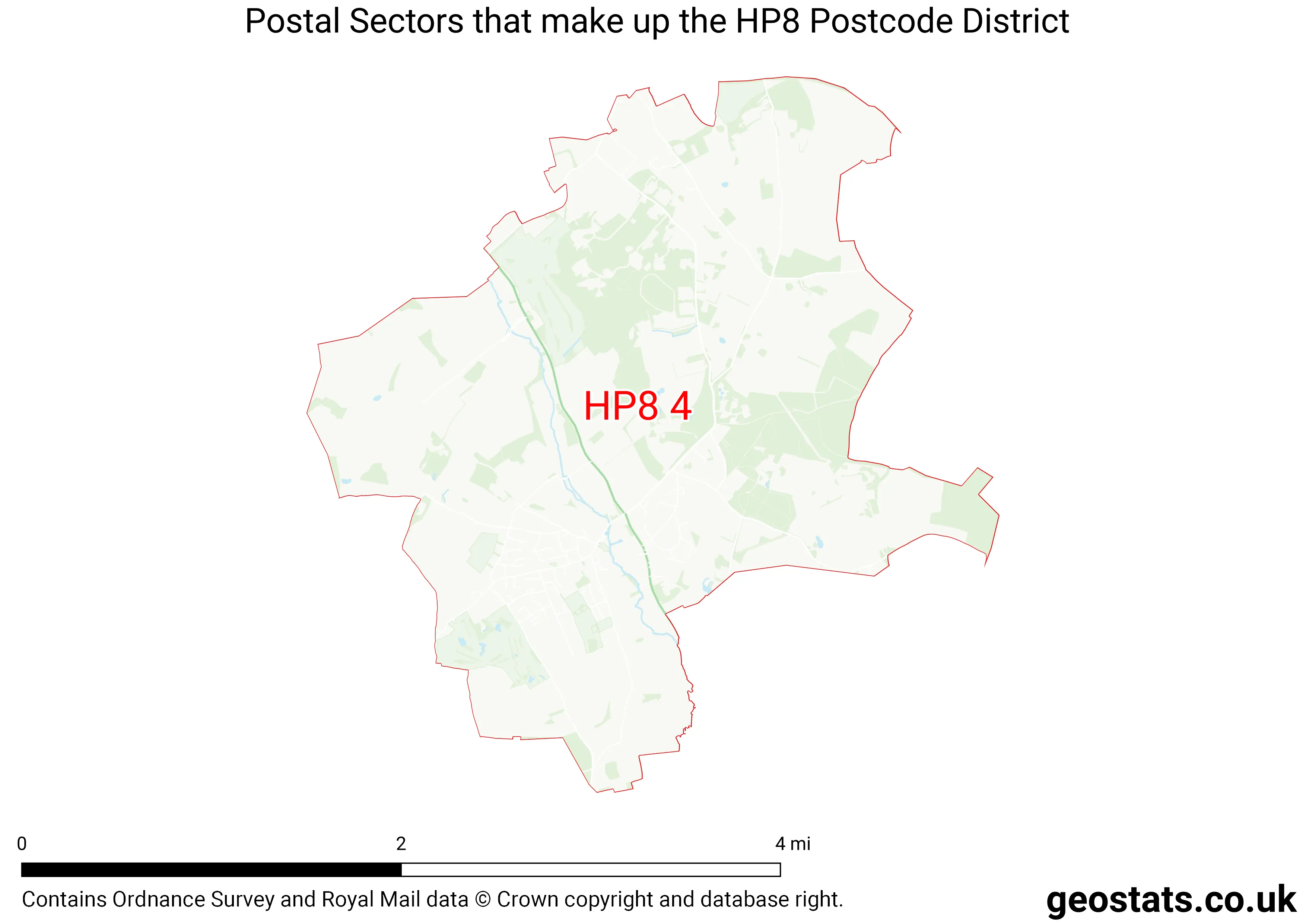 Map of the HP8  District