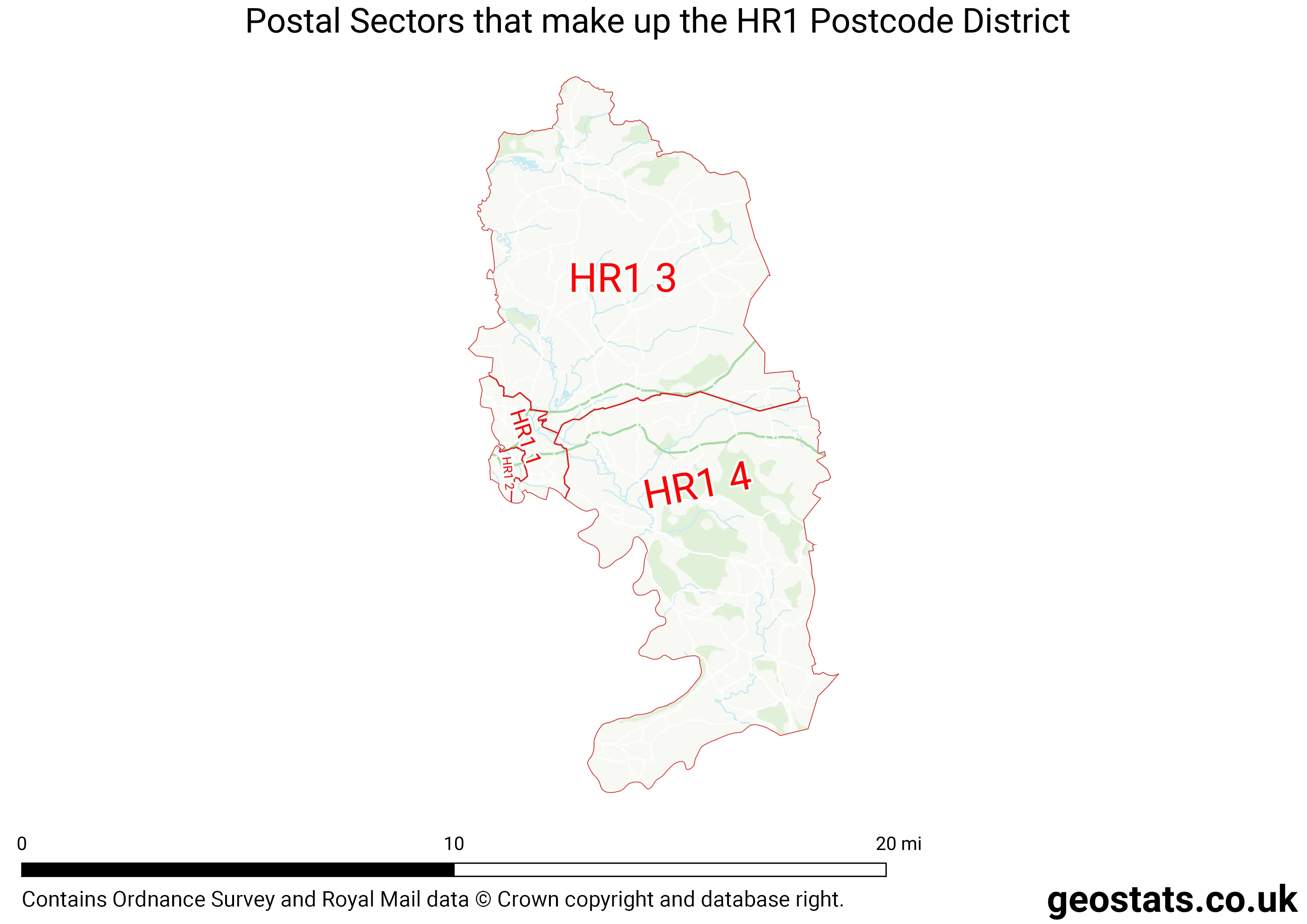Map of the HR1  District