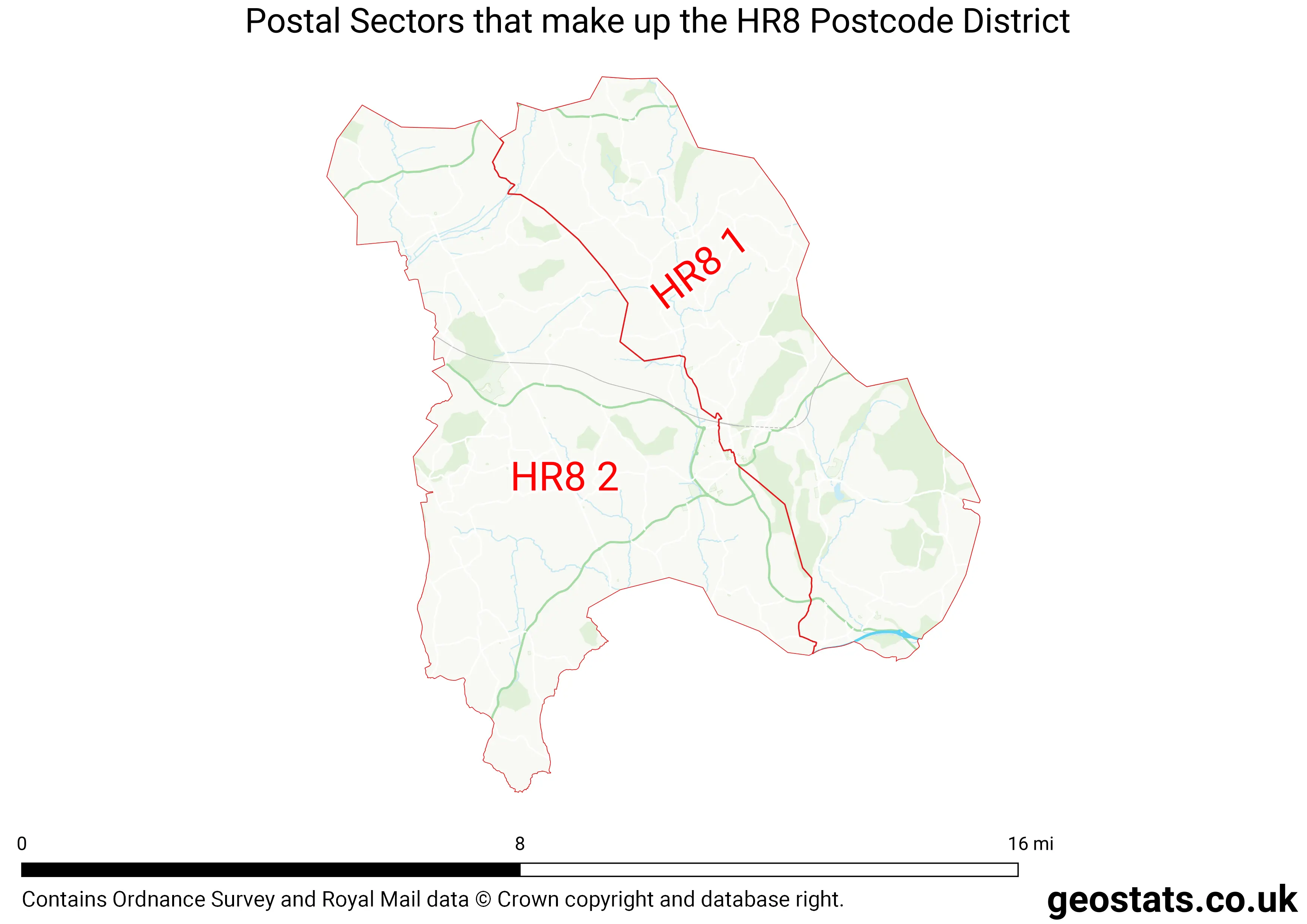 Map of the HR8  District