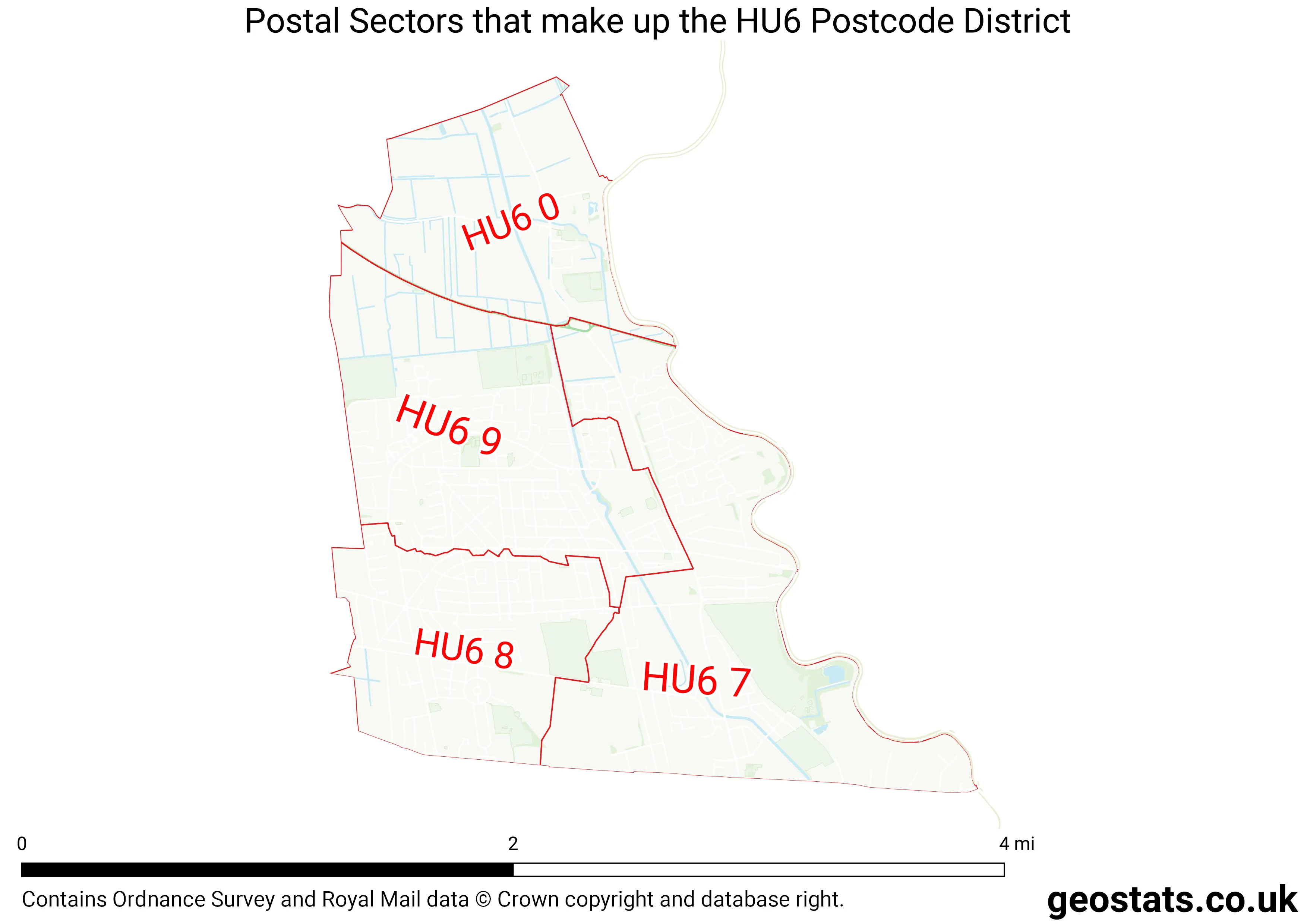 Map of the HU6  District