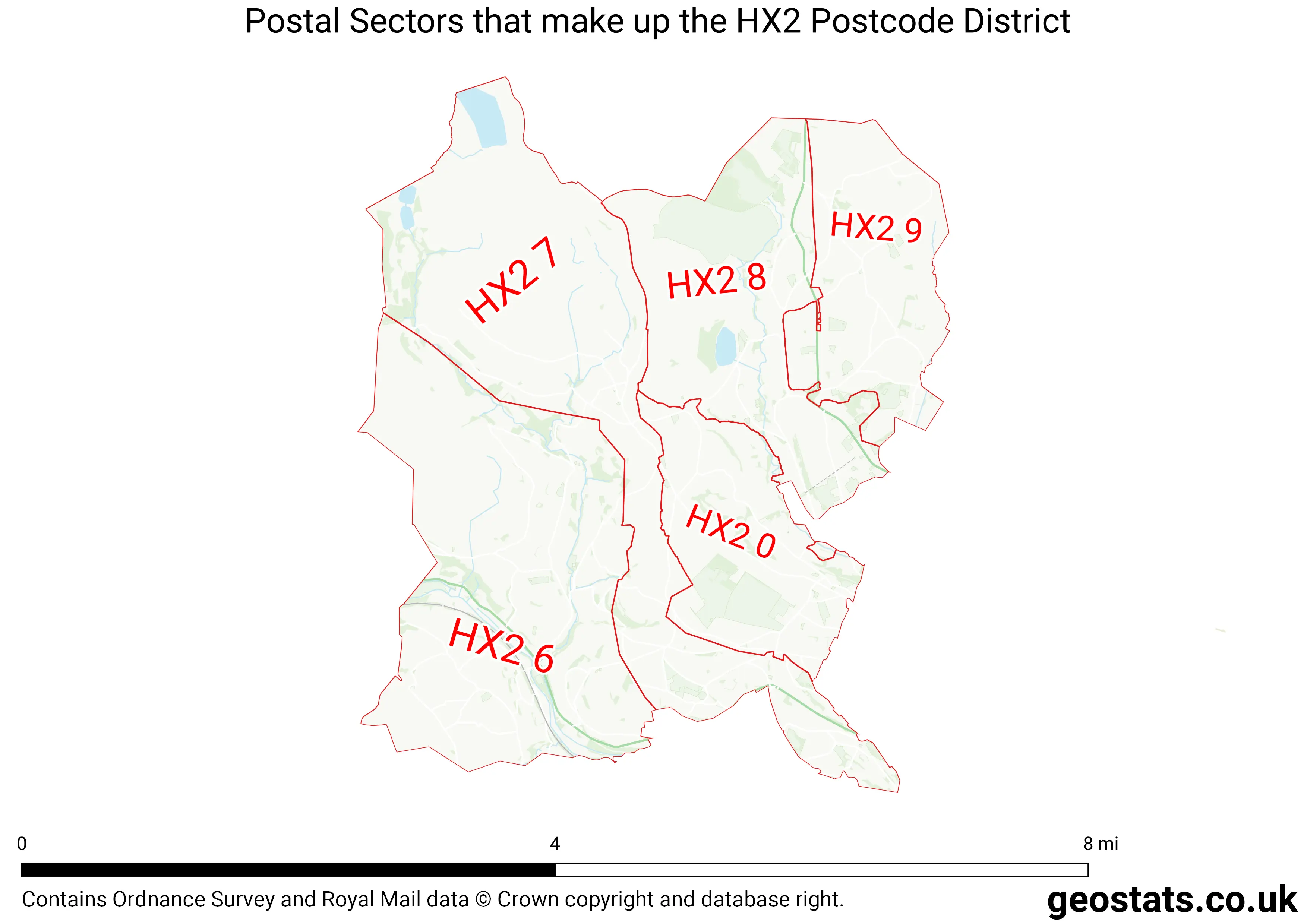 Map of the HX2  District