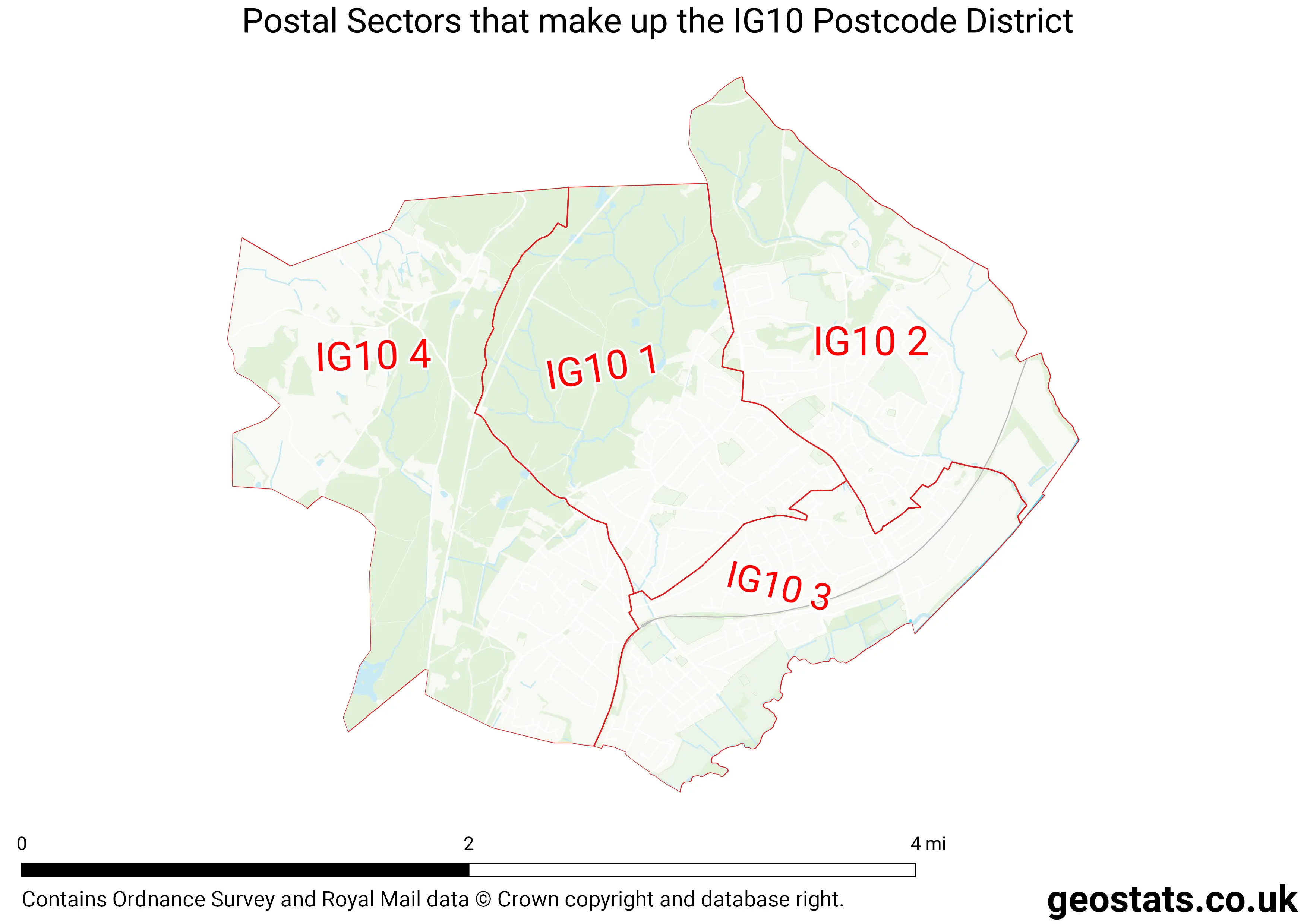 Map of the IG10  District