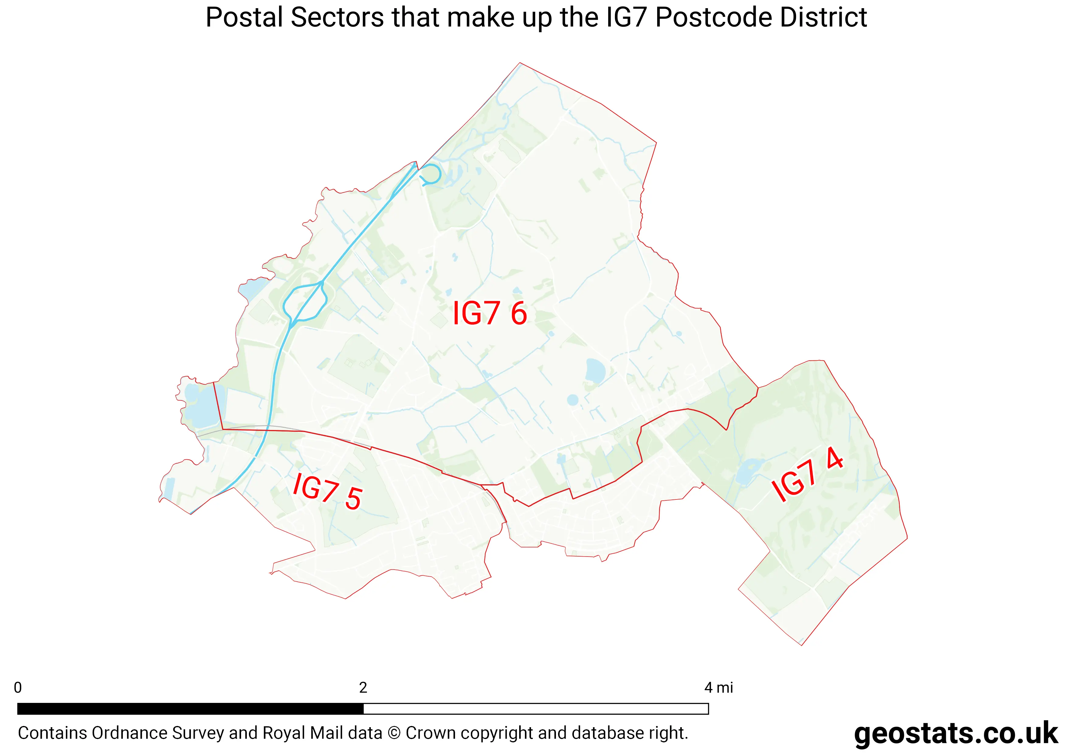 Map of the IG7  District