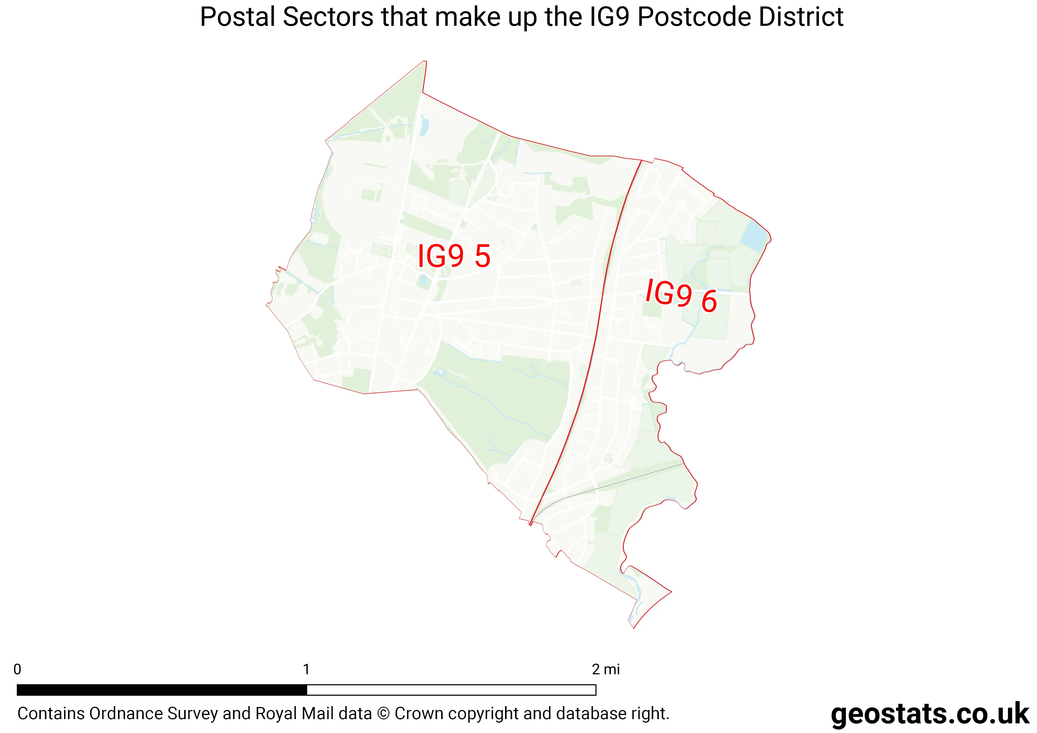 Map of the IG9  District
