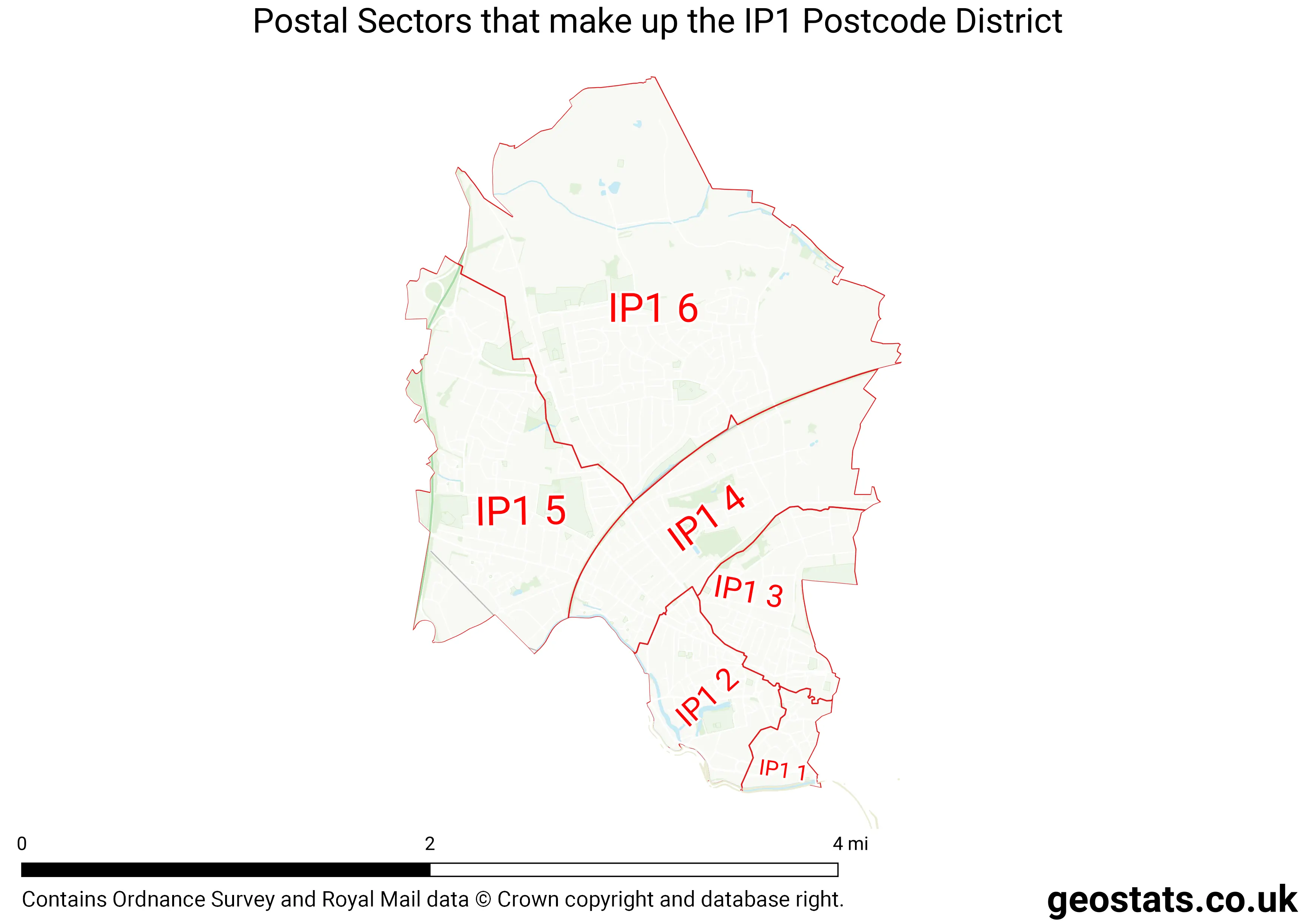 Map of the IP1  District