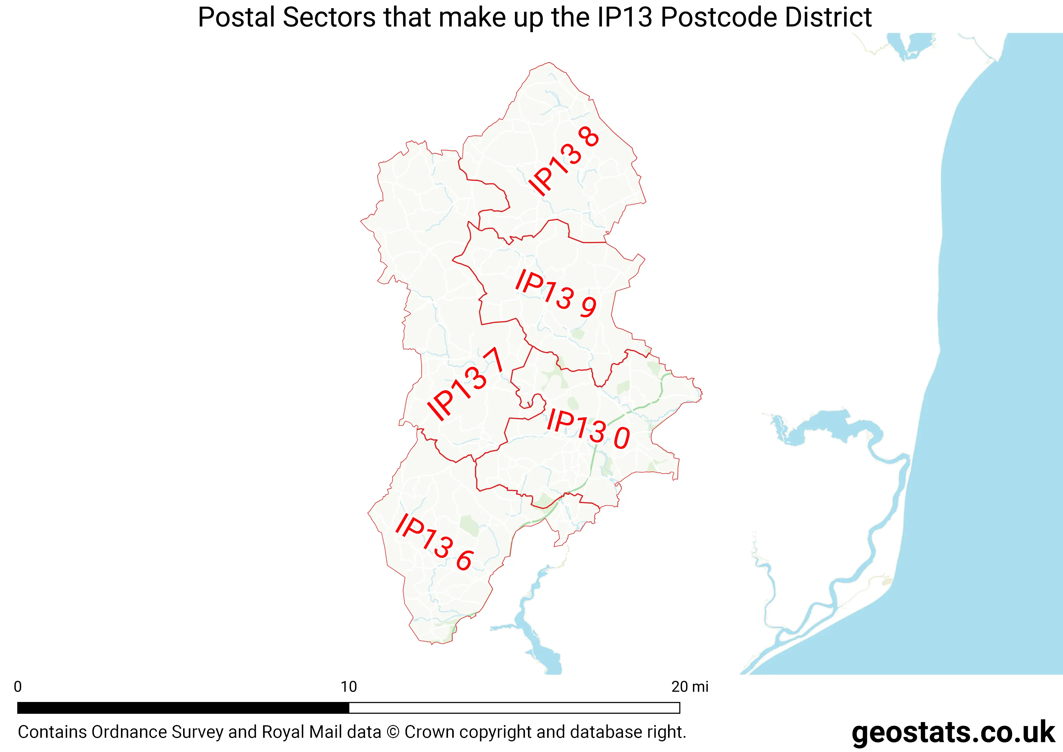 Map of the IP13  District
