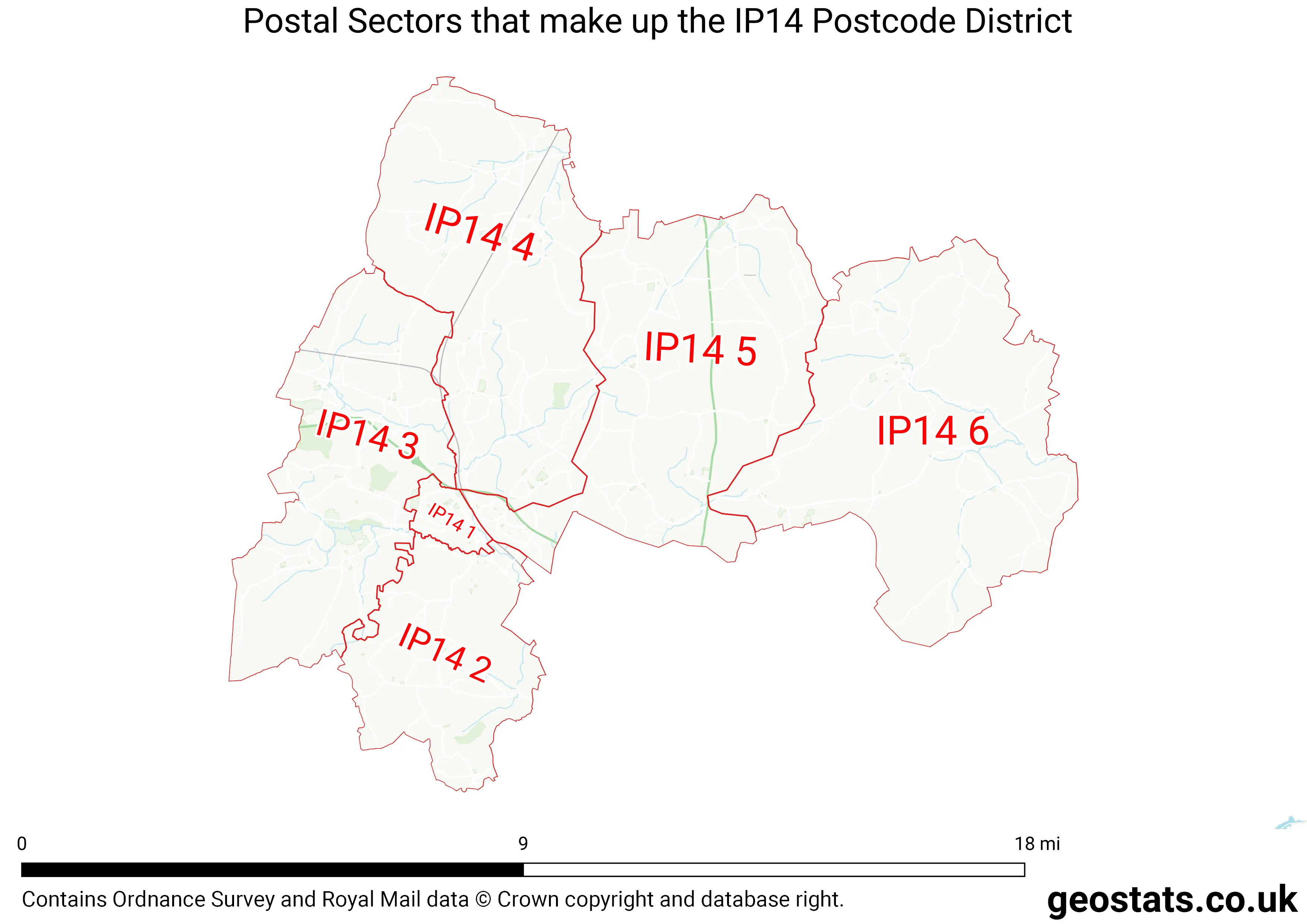 Map of the IP14  District