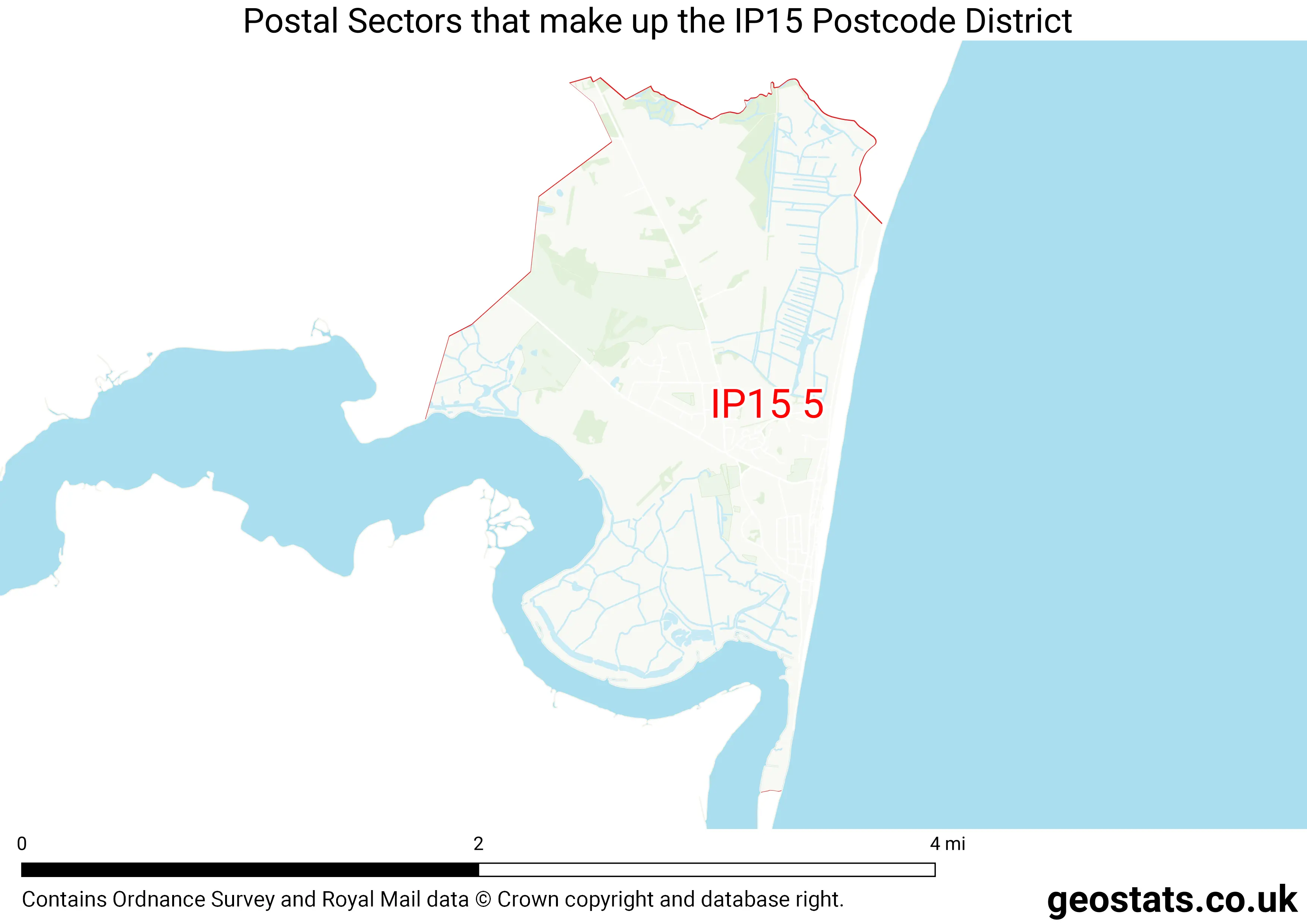 Map of the IP15  District
