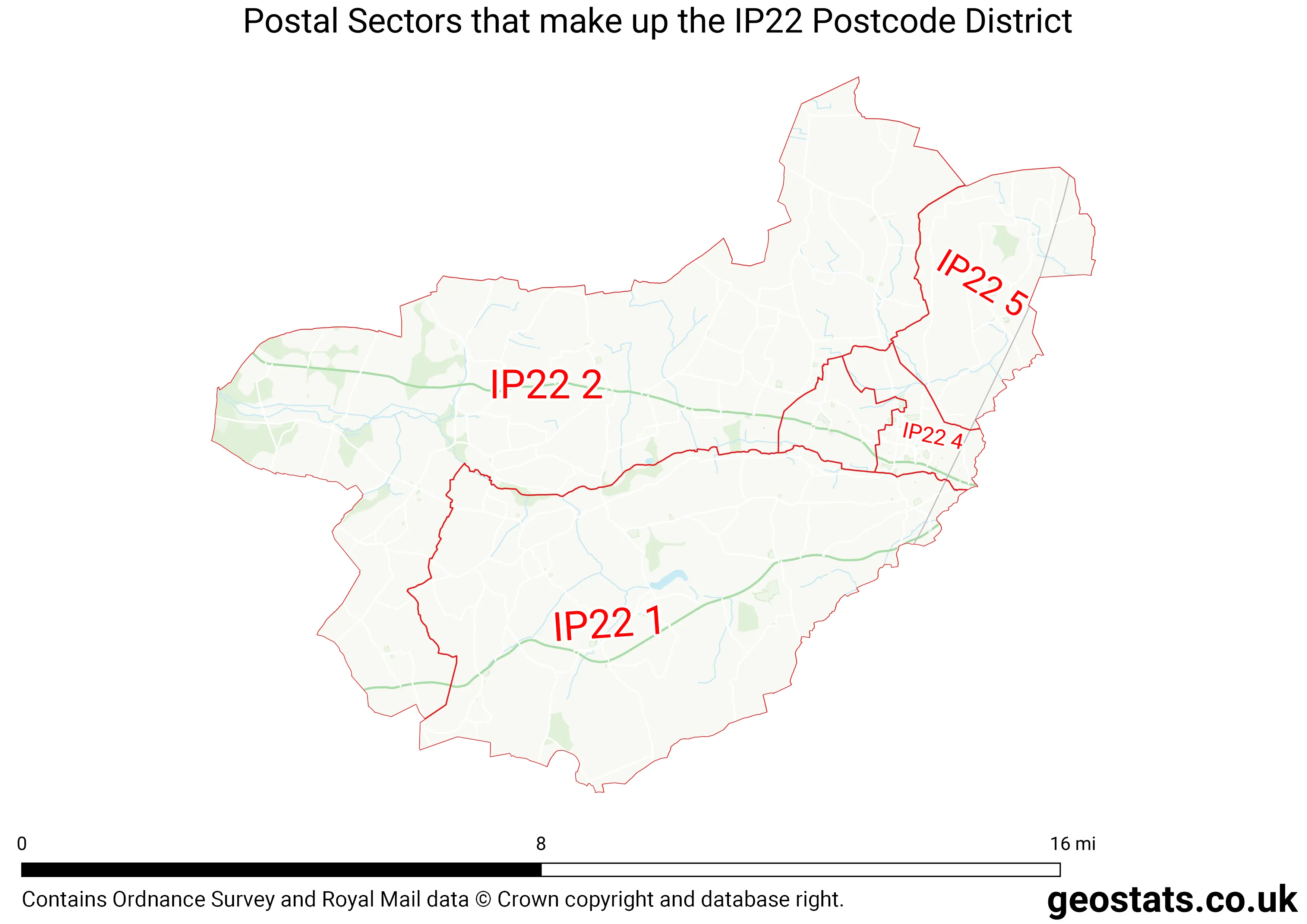 Map of the IP22  District