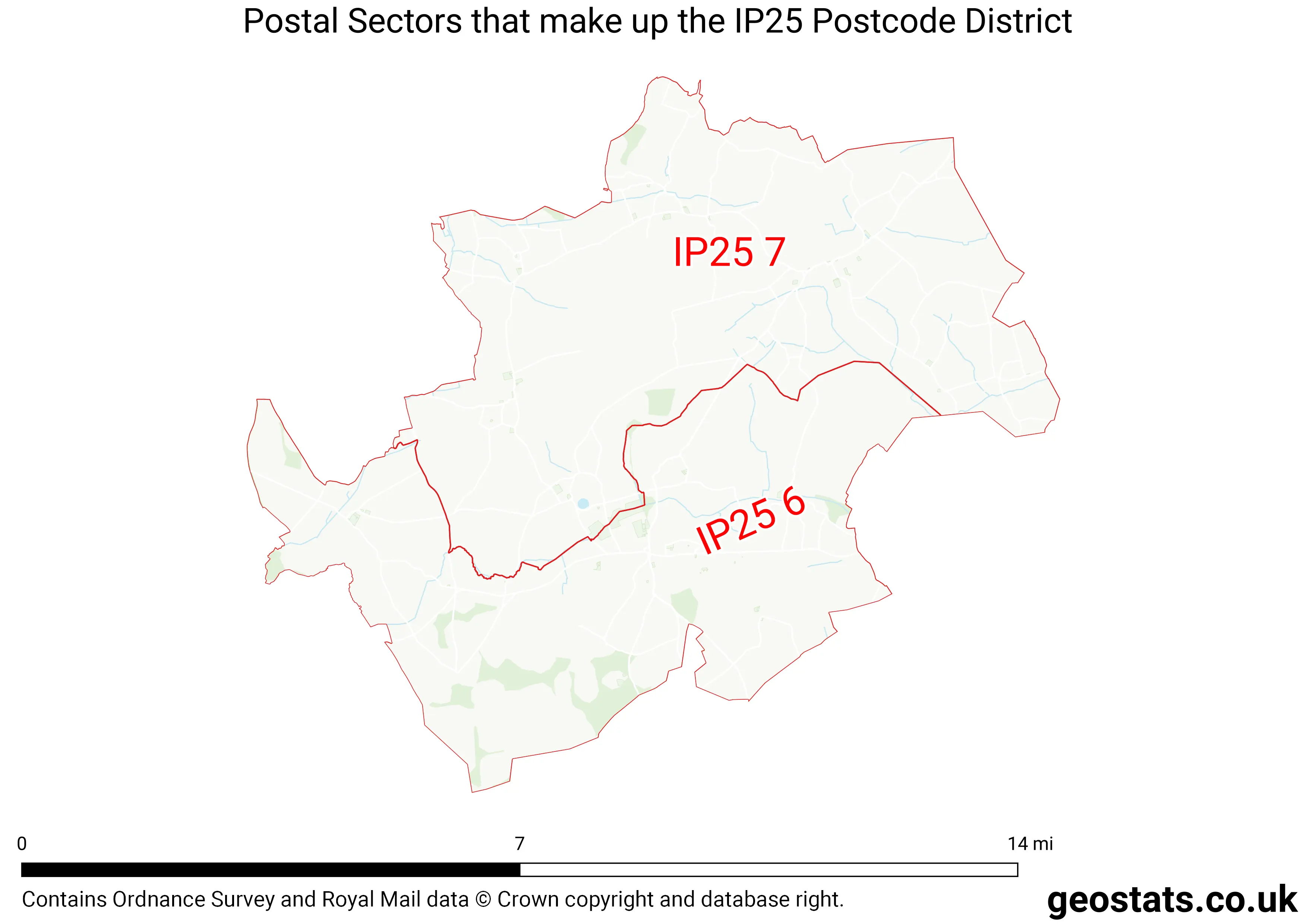 Map of the IP25  District