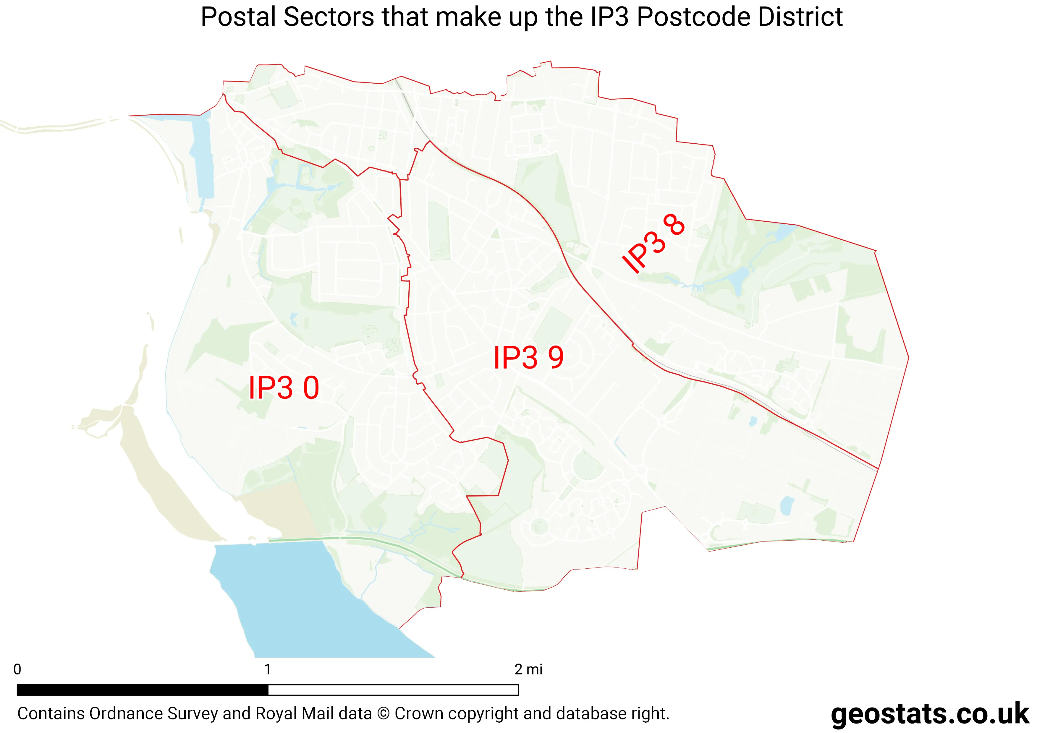 Map of the IP3  District