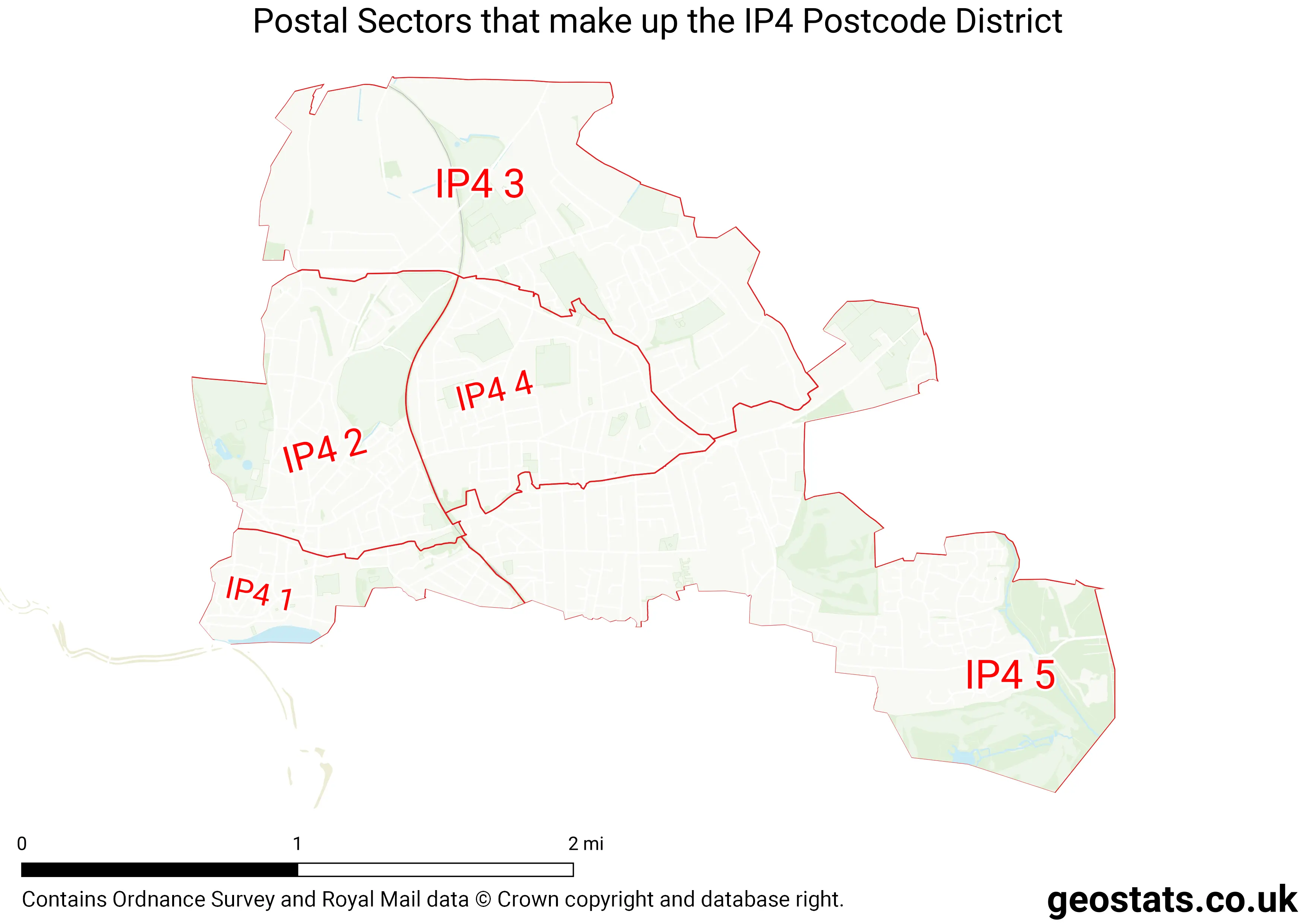 Map of the IP4  District