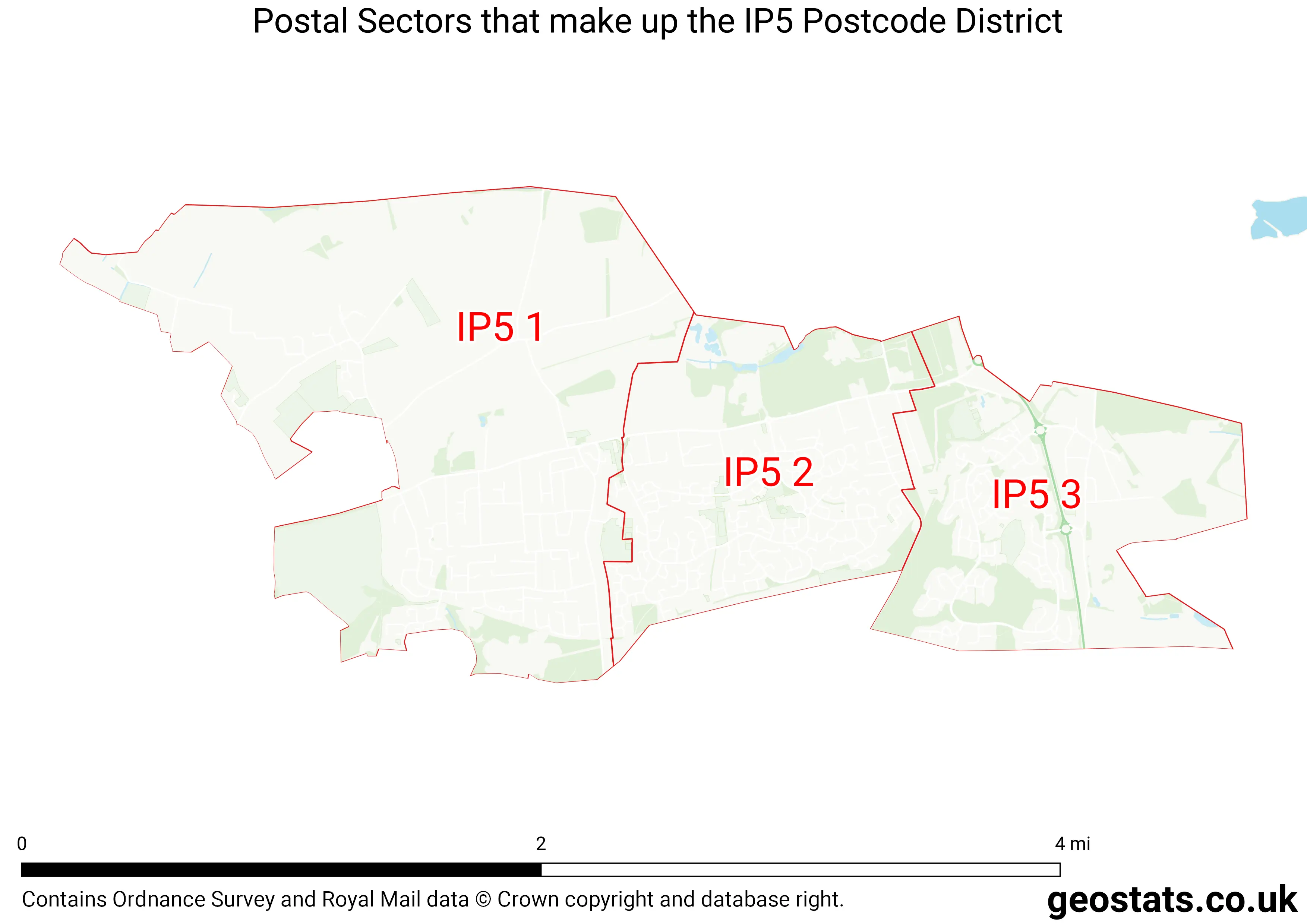 Map of the IP5  District
