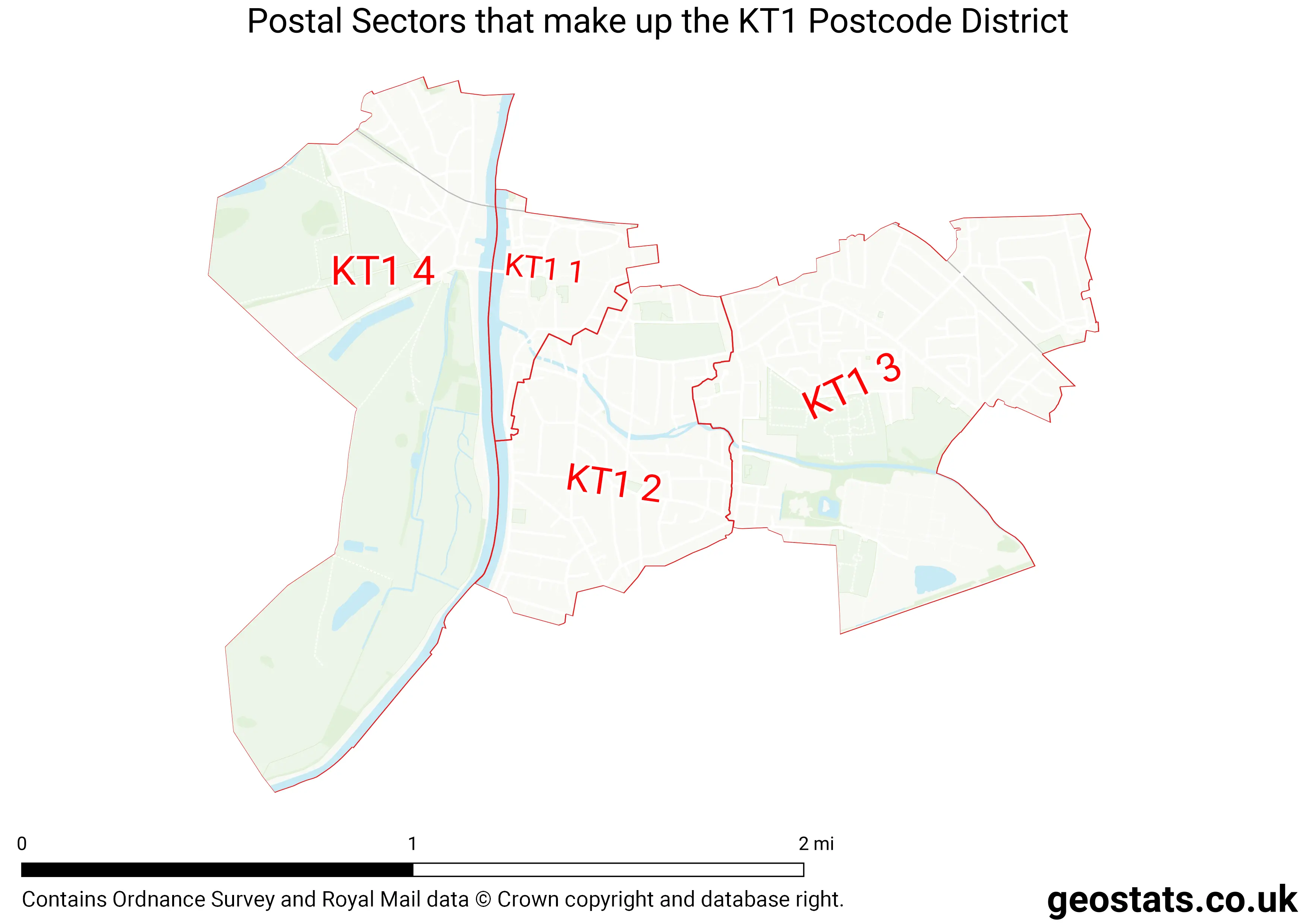 Map of the KT1  District