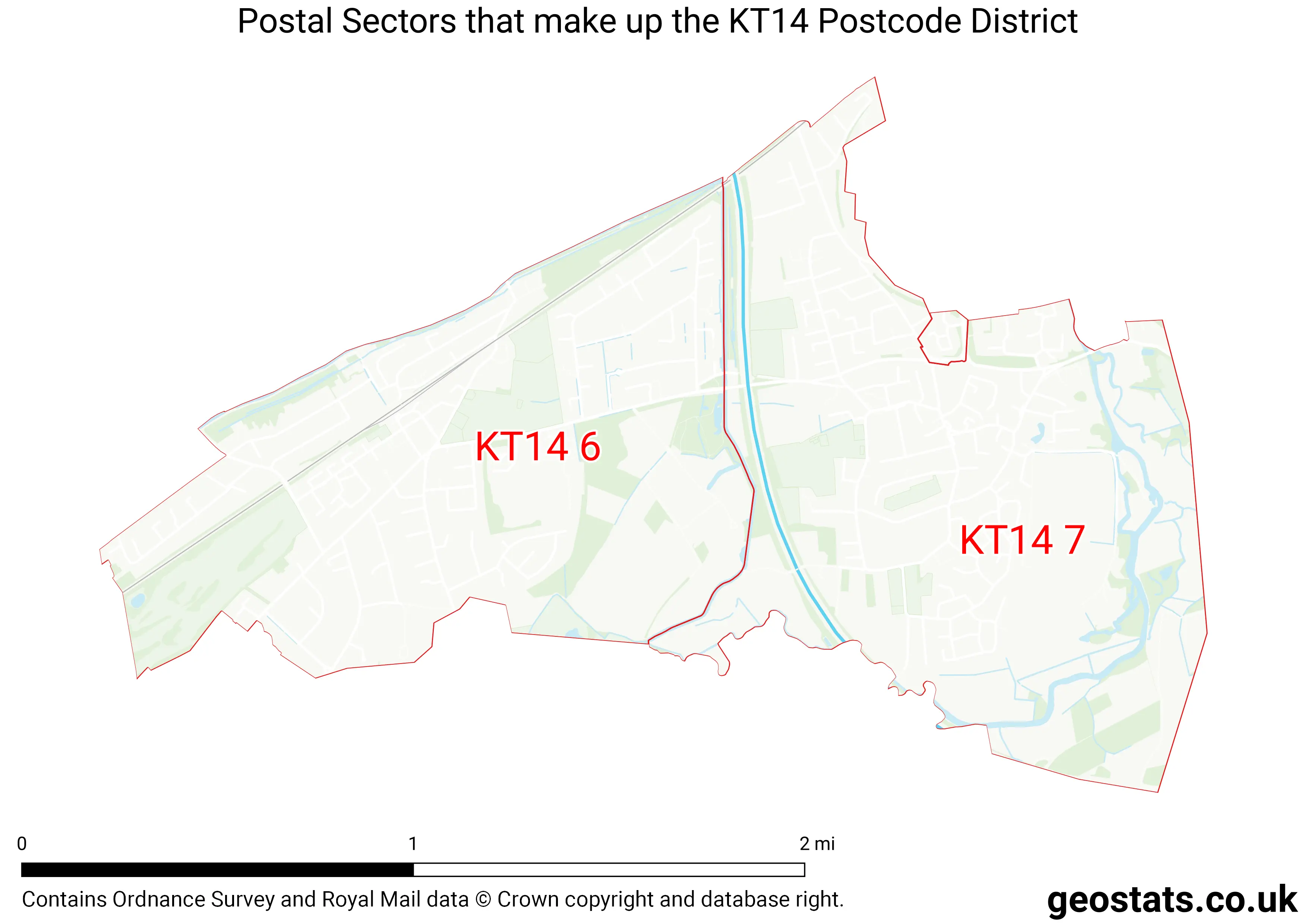 Map of the KT14  District
