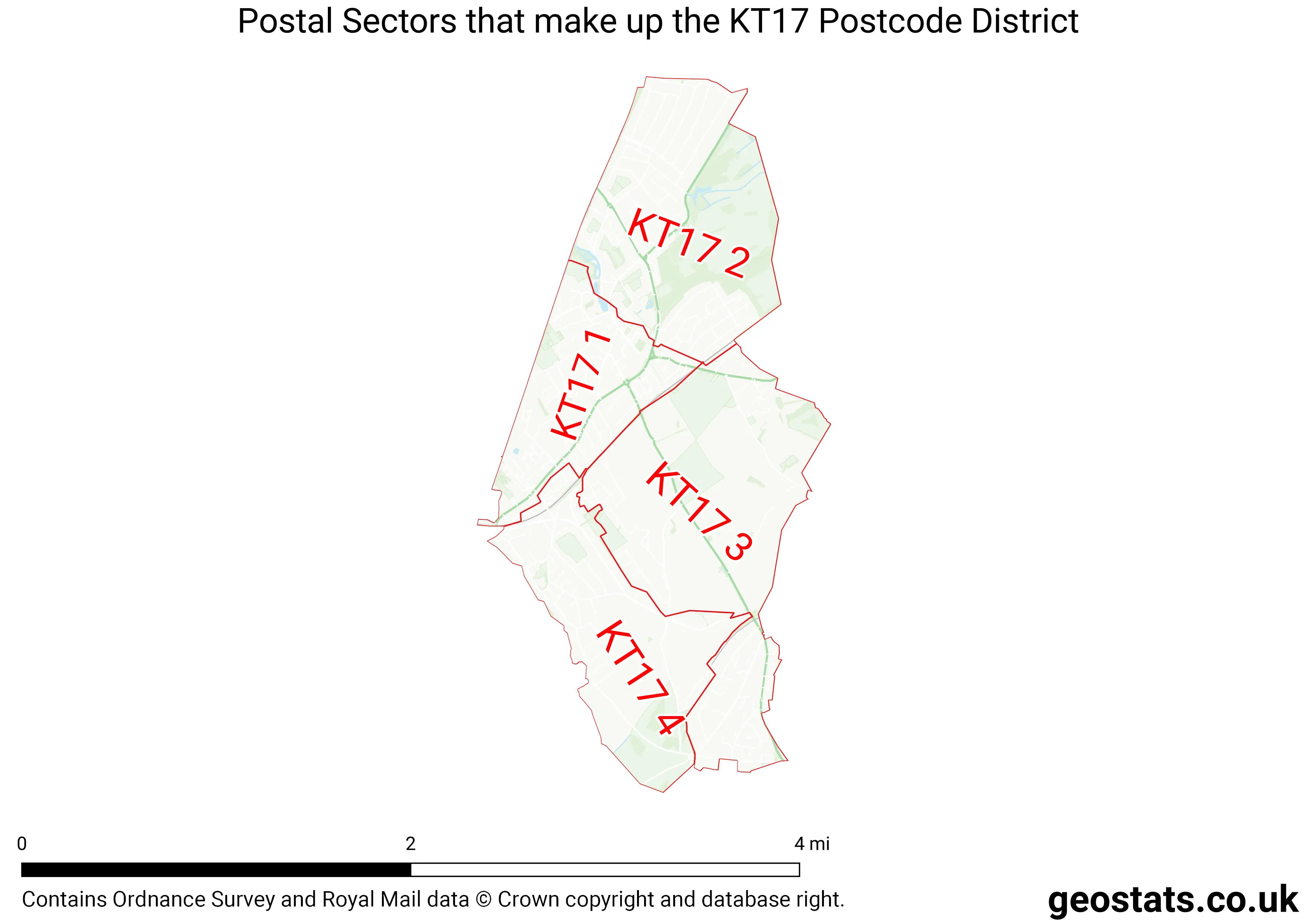 Map of the KT17  District