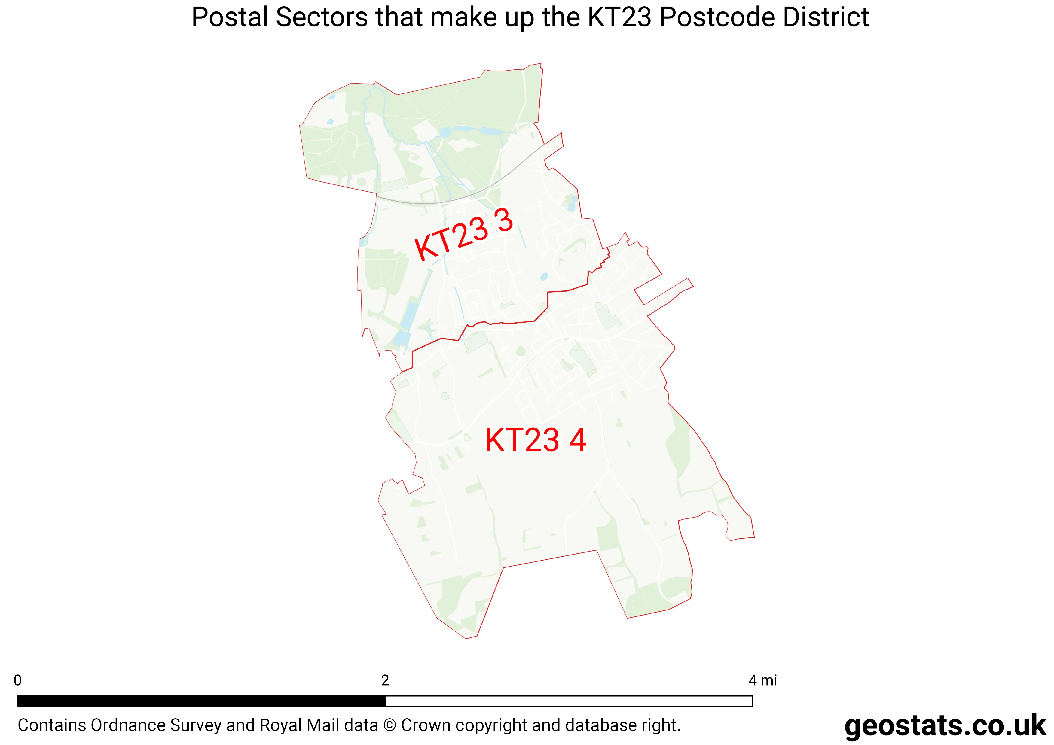 Map of the KT23  District