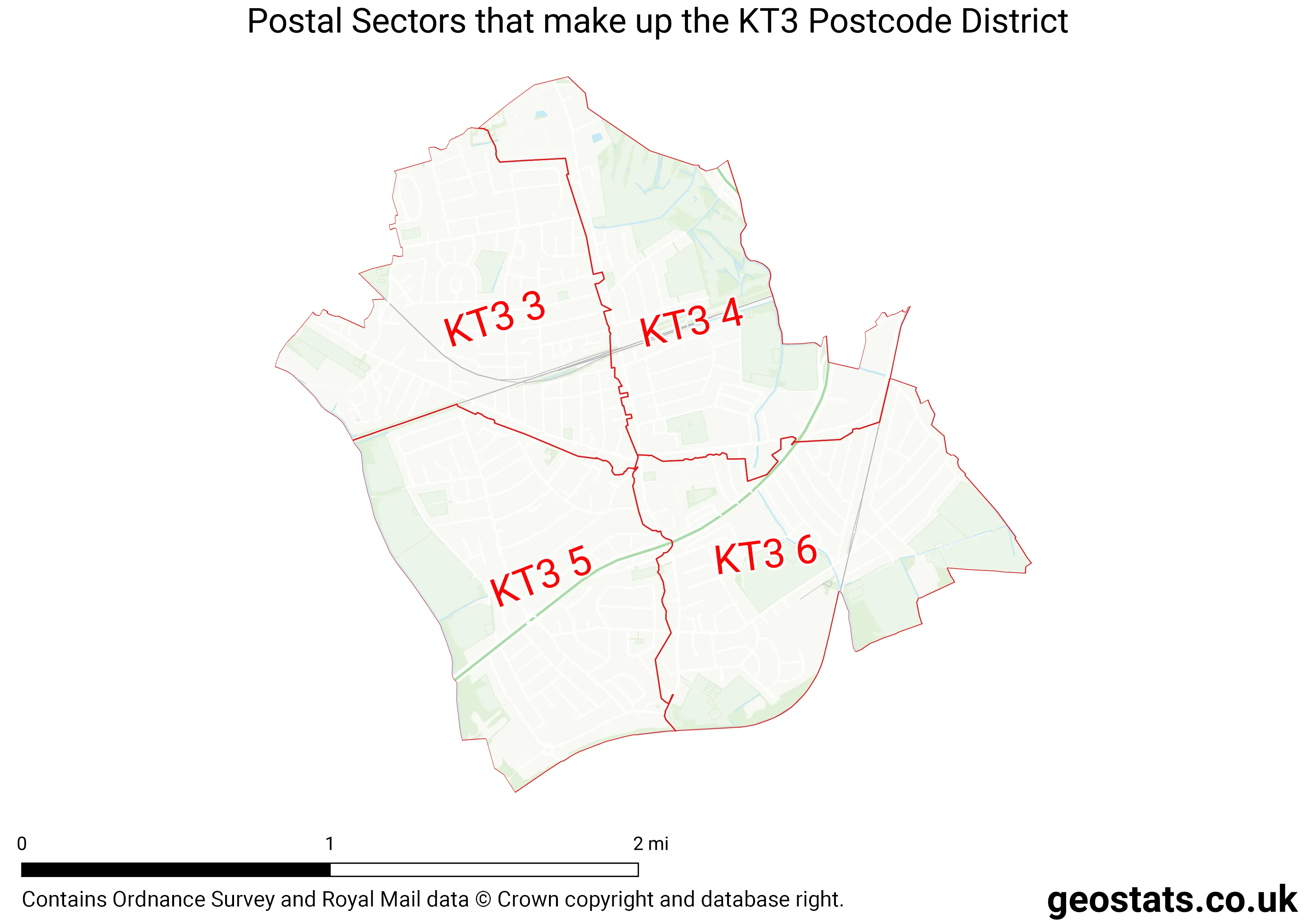 Map of the KT3  District