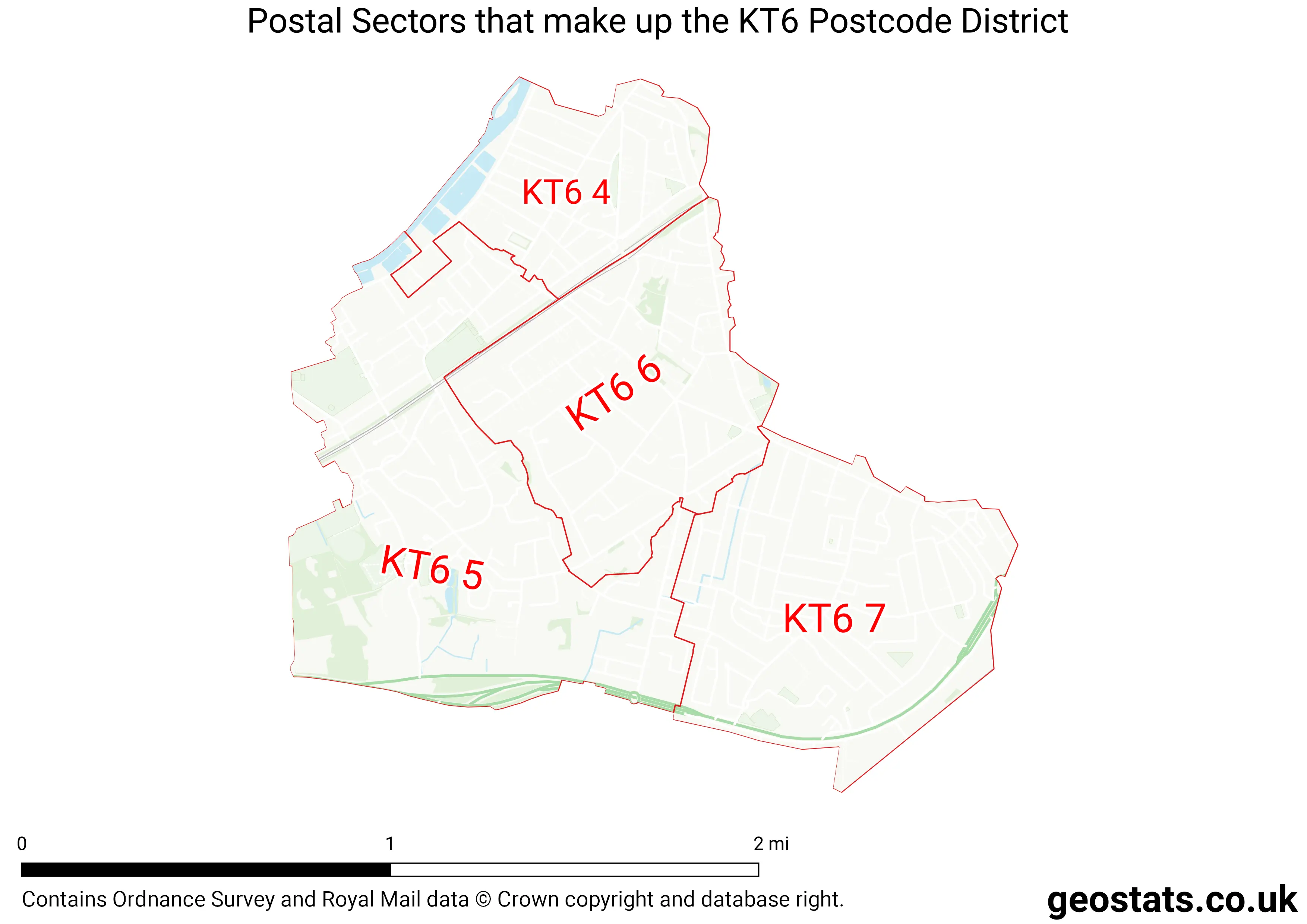 Map of the KT6  District
