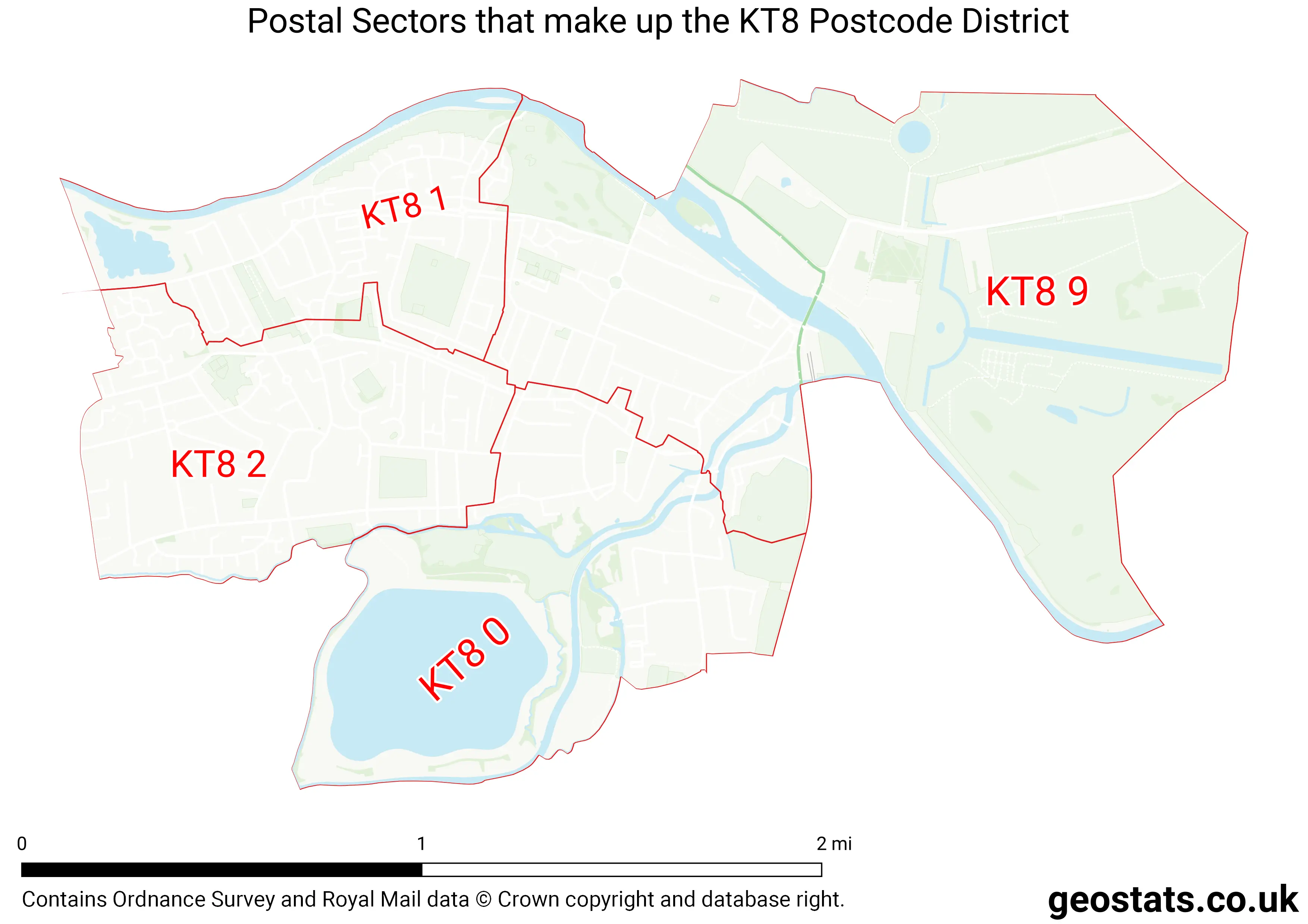 Map of the KT8  District