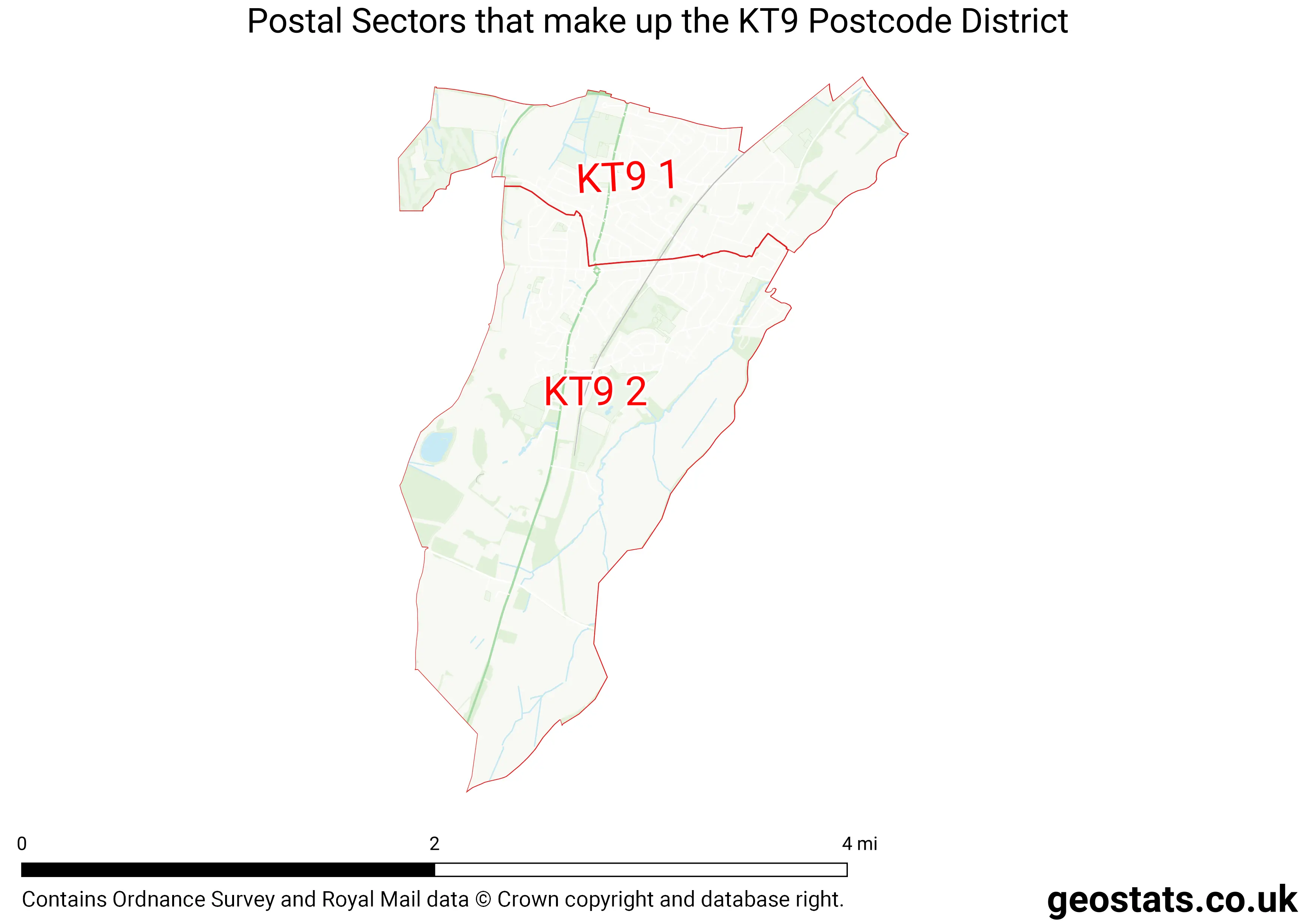 Map of the KT9  District