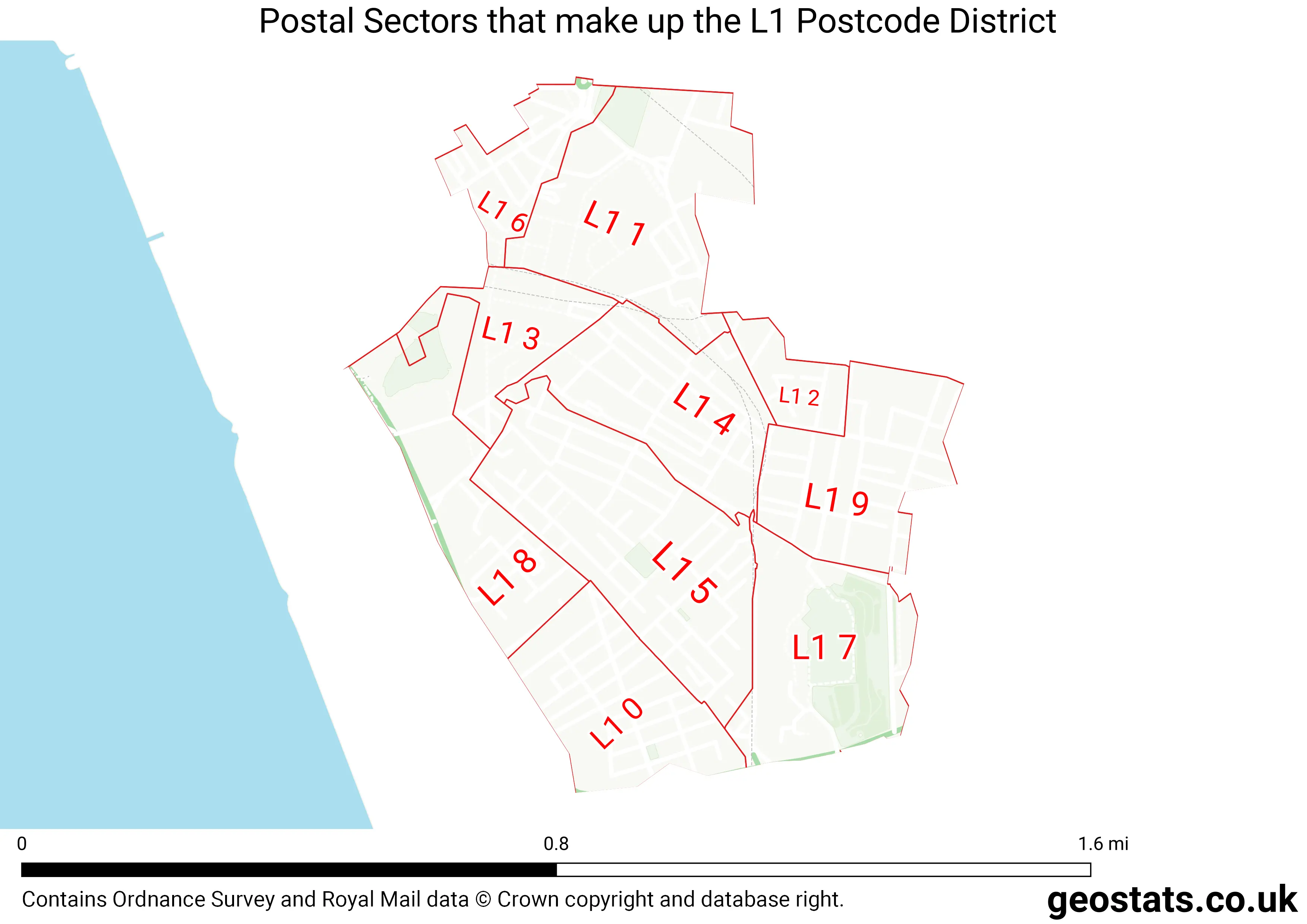 Map of the L1  District