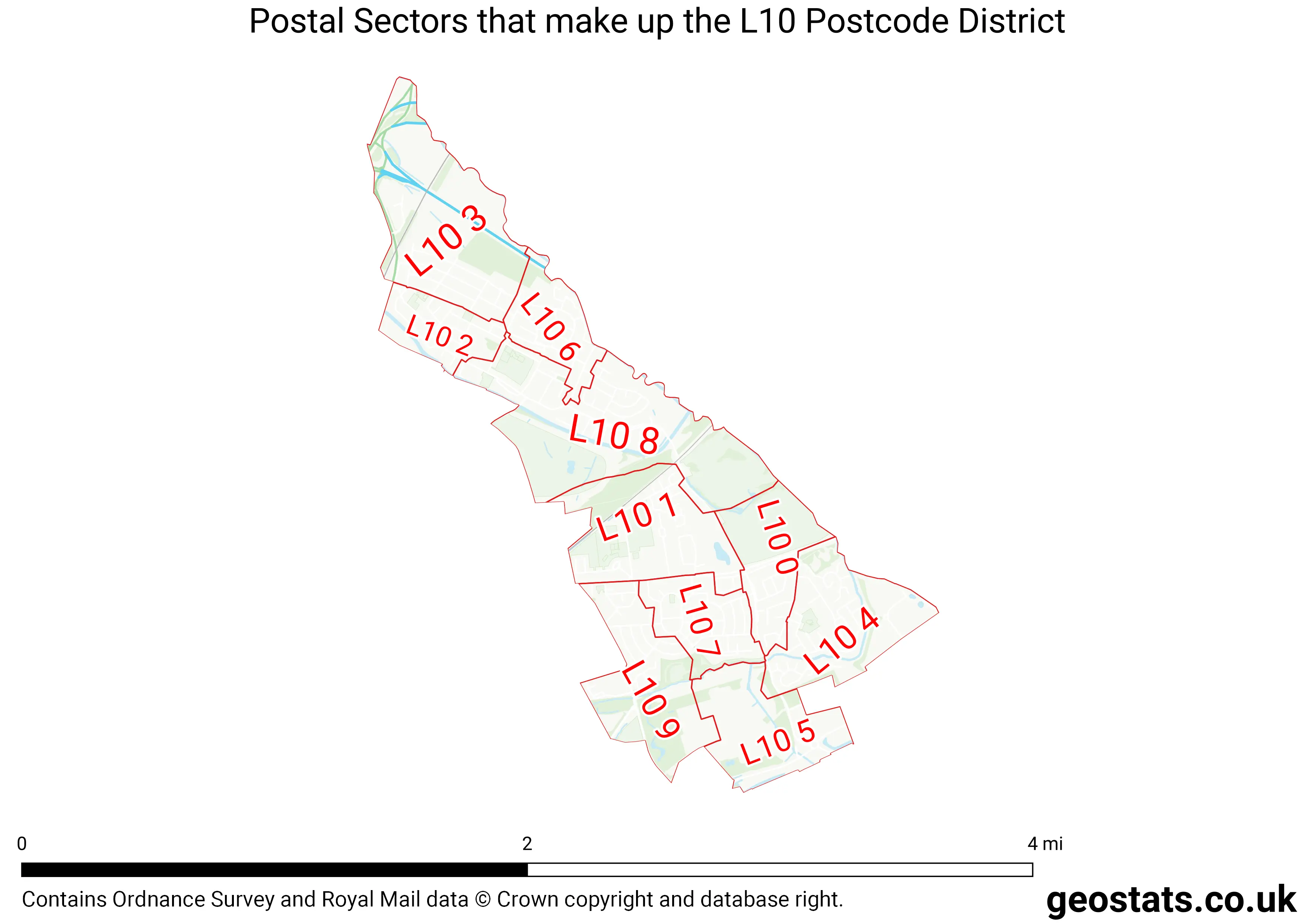 Map of the L10  District