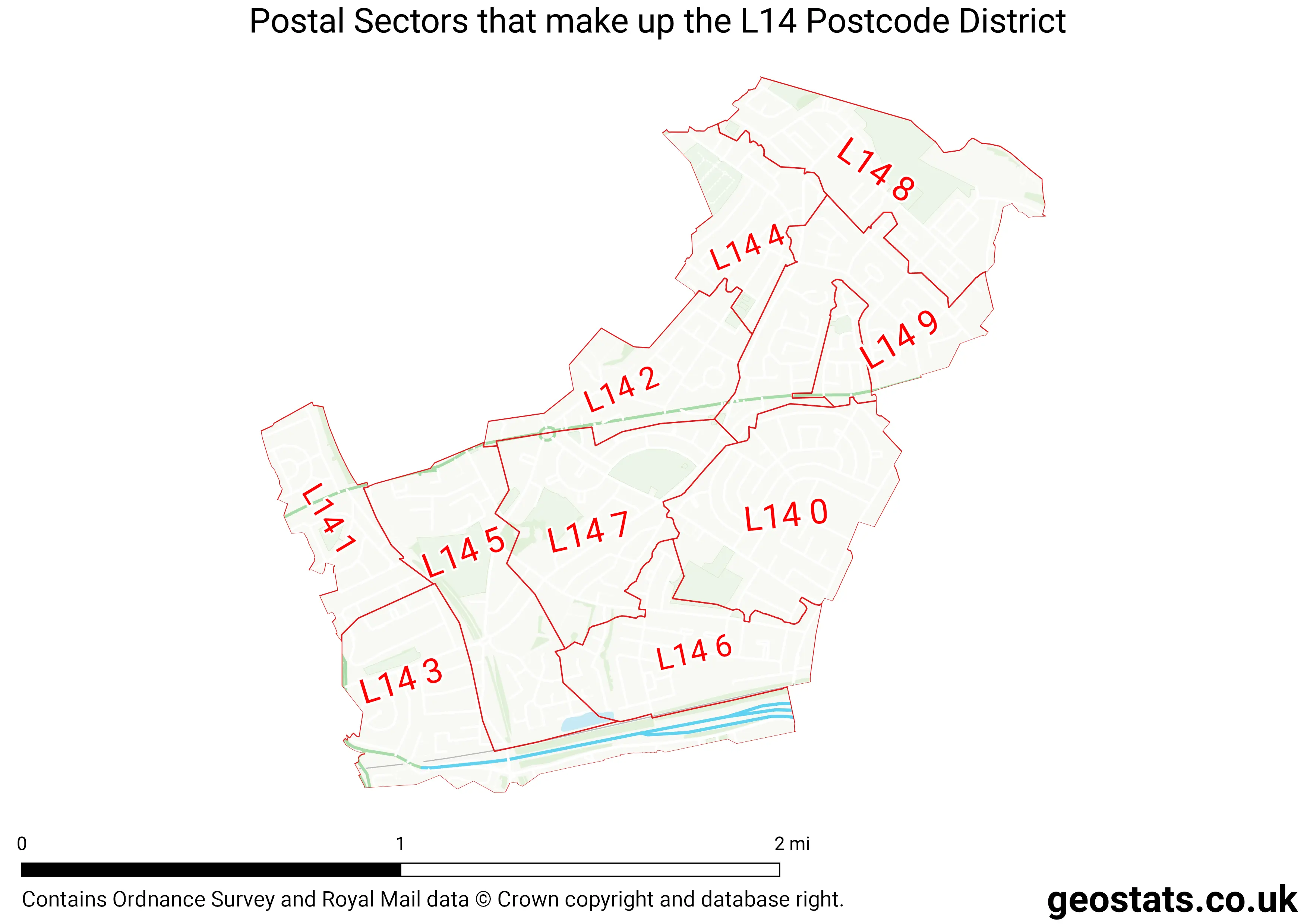 Map of the L14  District