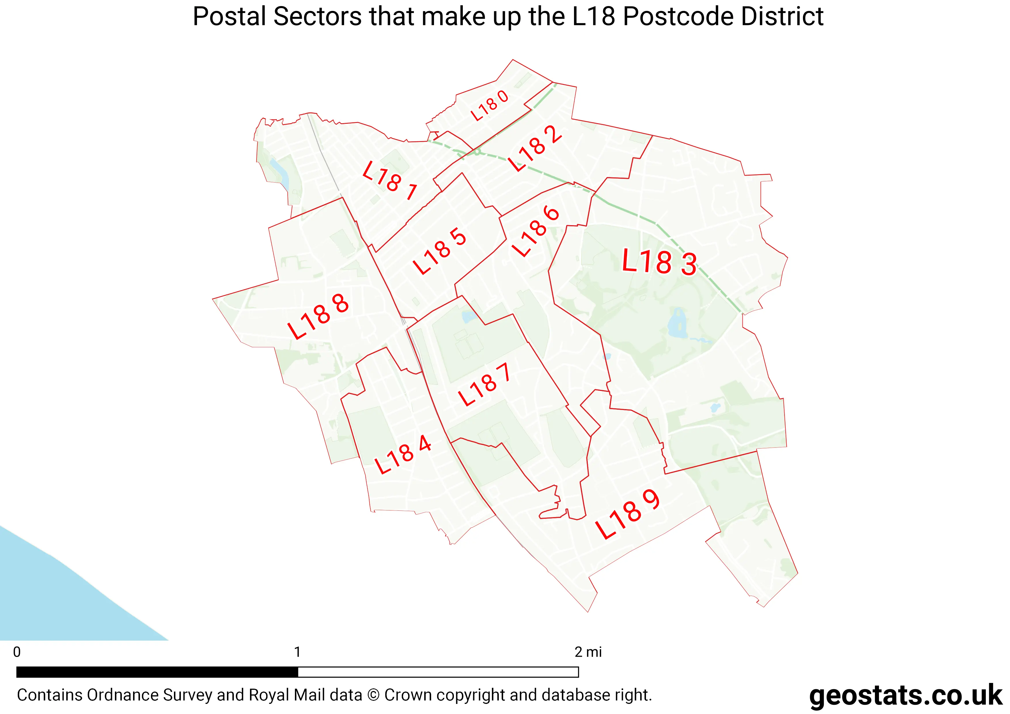 Map of the L18  District