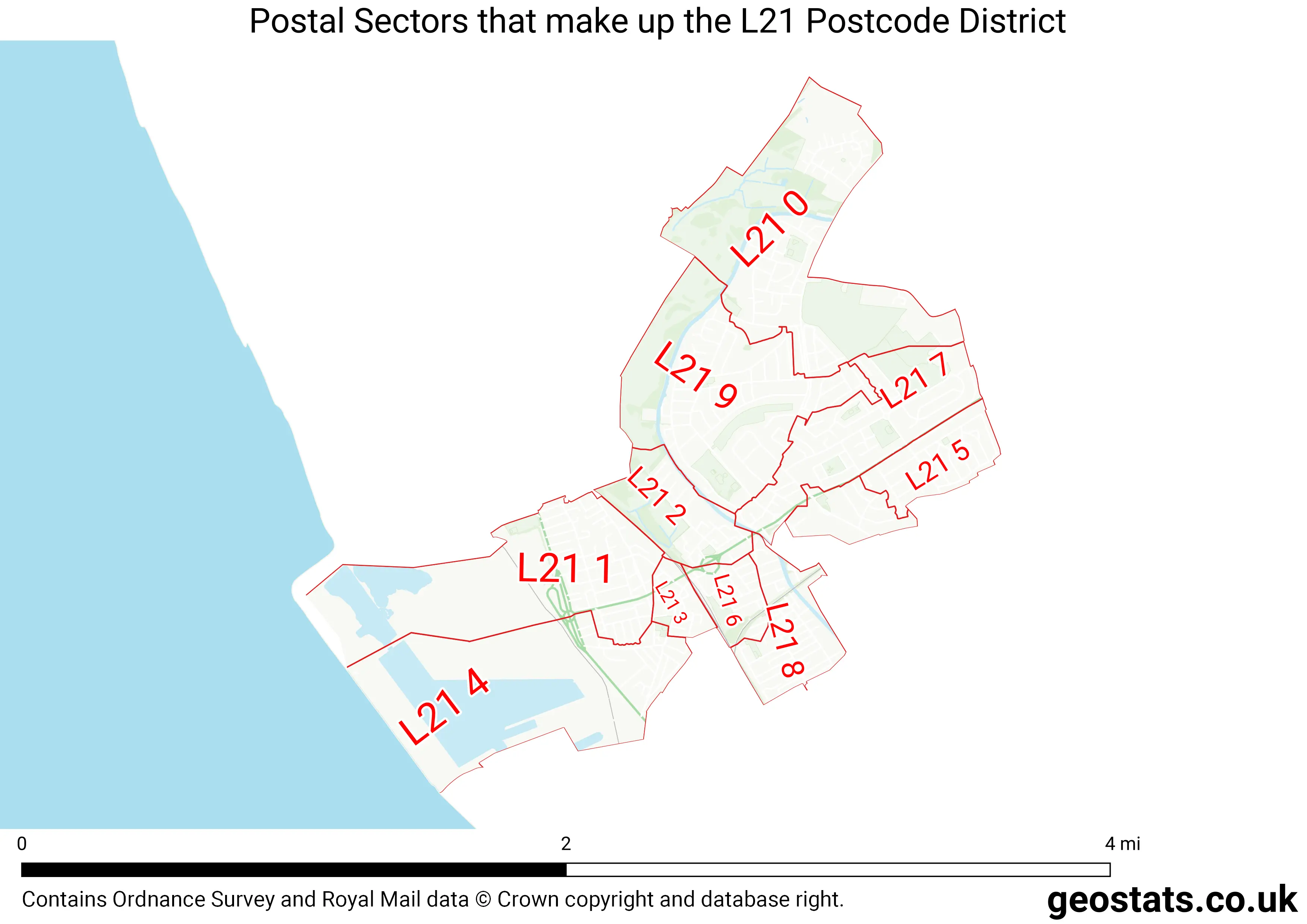 Map of the L21  District