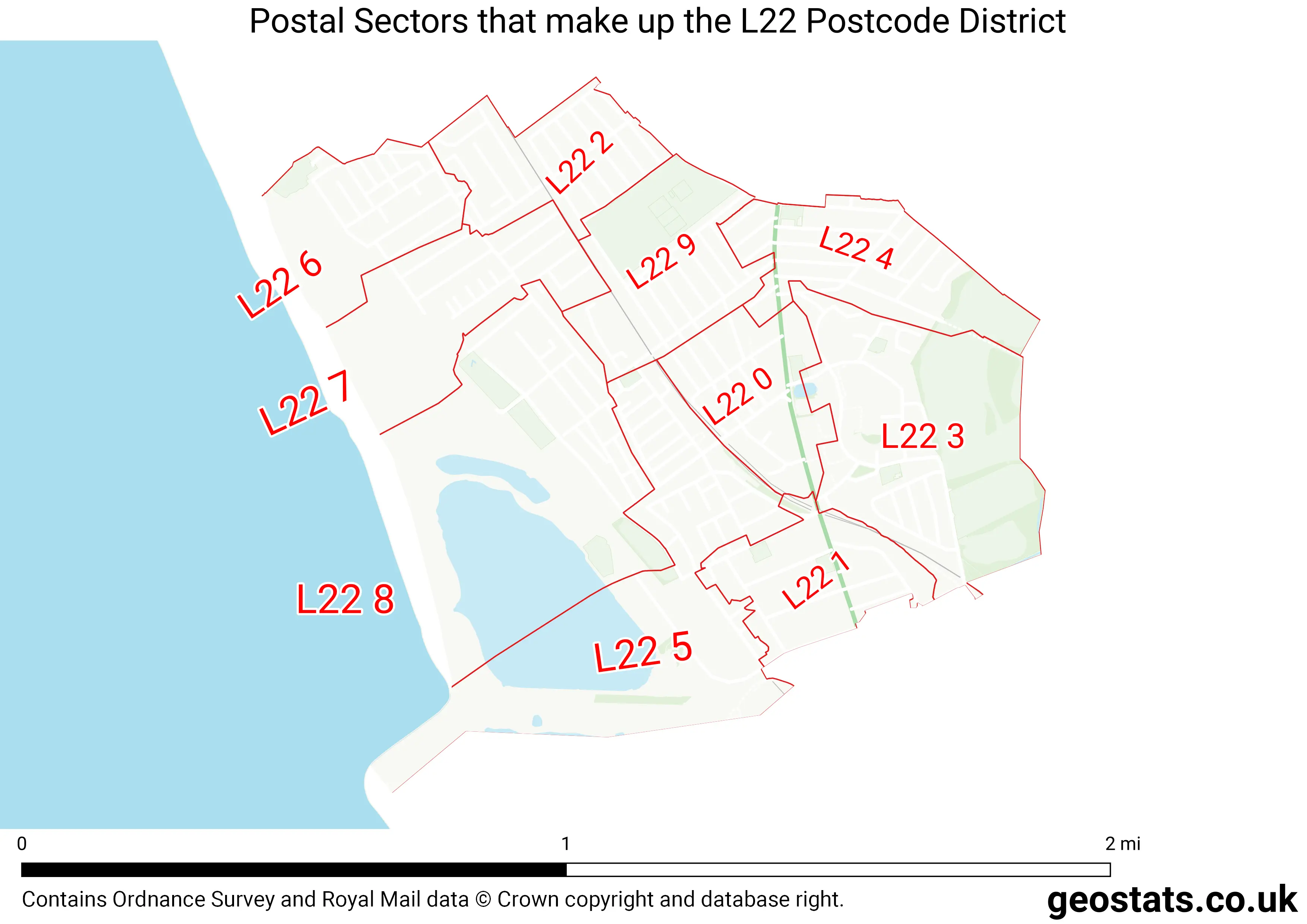 Map of the L22  District